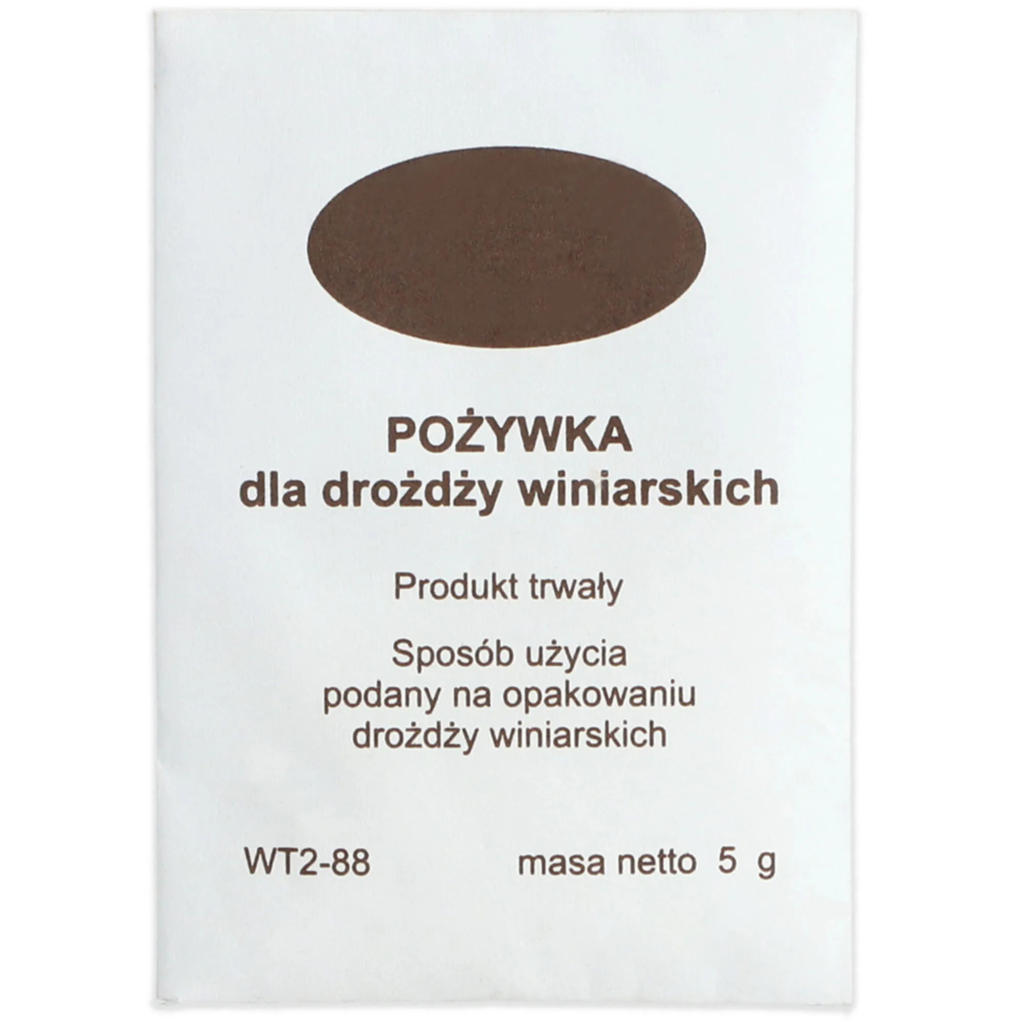 Vyno mielių maistinė medžiaga, 5 g