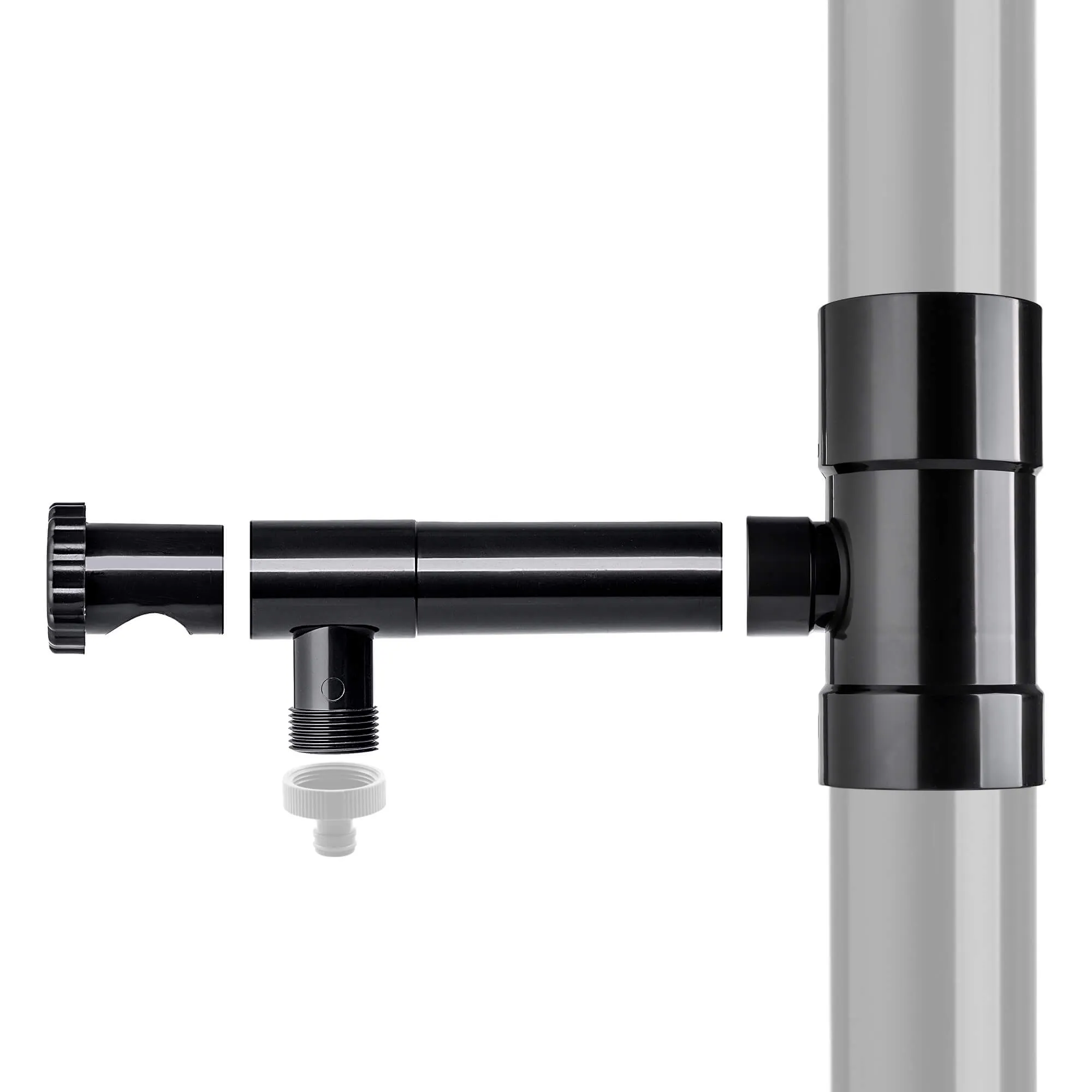 Nancras lietaus vandens kolektorius su vožtuvu, 80 mm, grafitas