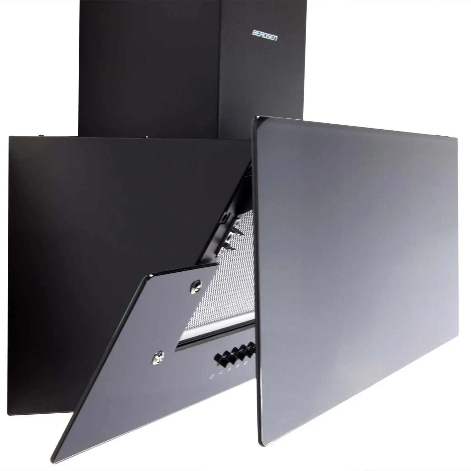 Berdsen BT-211 60 cm kamino formos viryklės gartraukis, juodas - nuotrauka 1