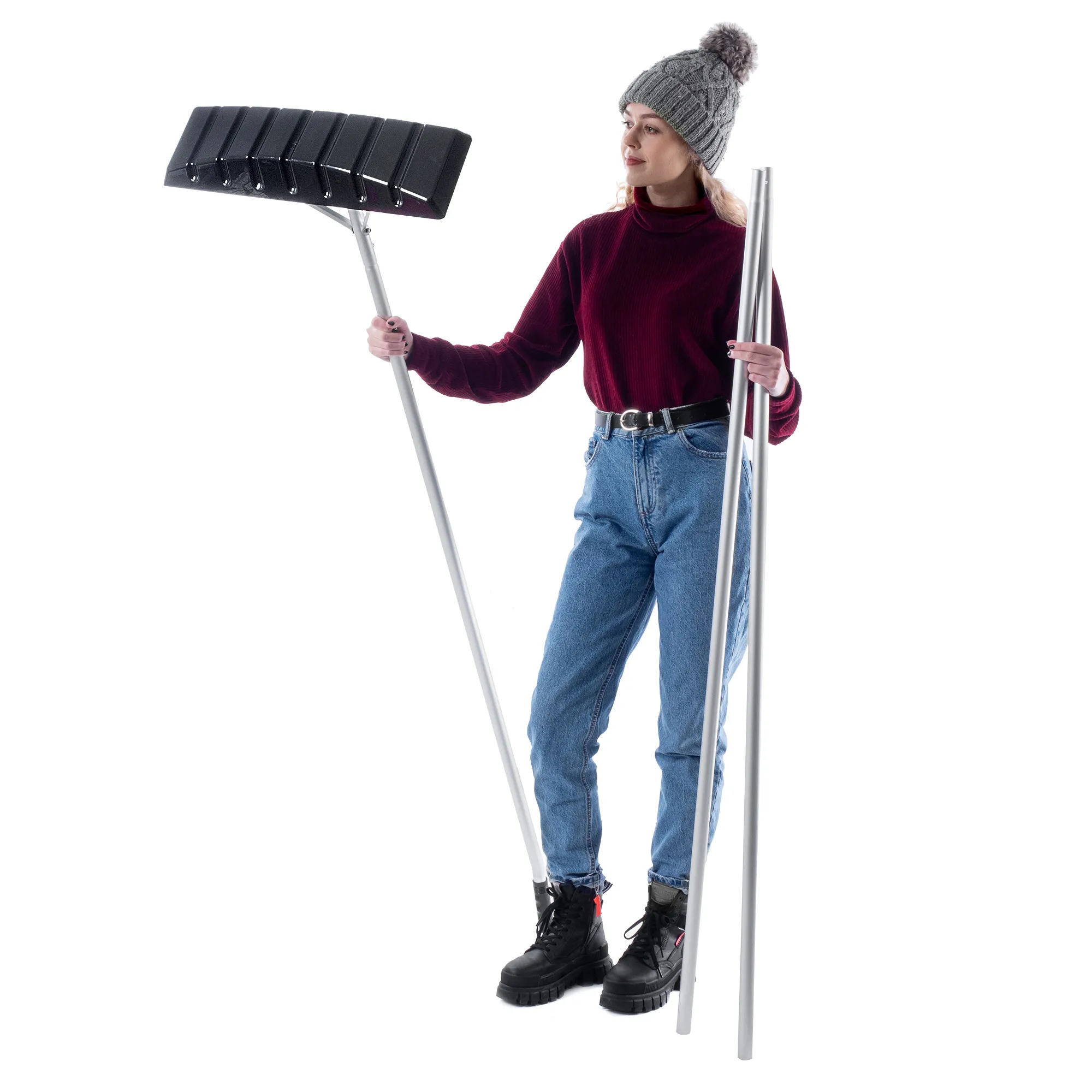 Frias 473 cm teleskopinis sniego grandiklis stogui