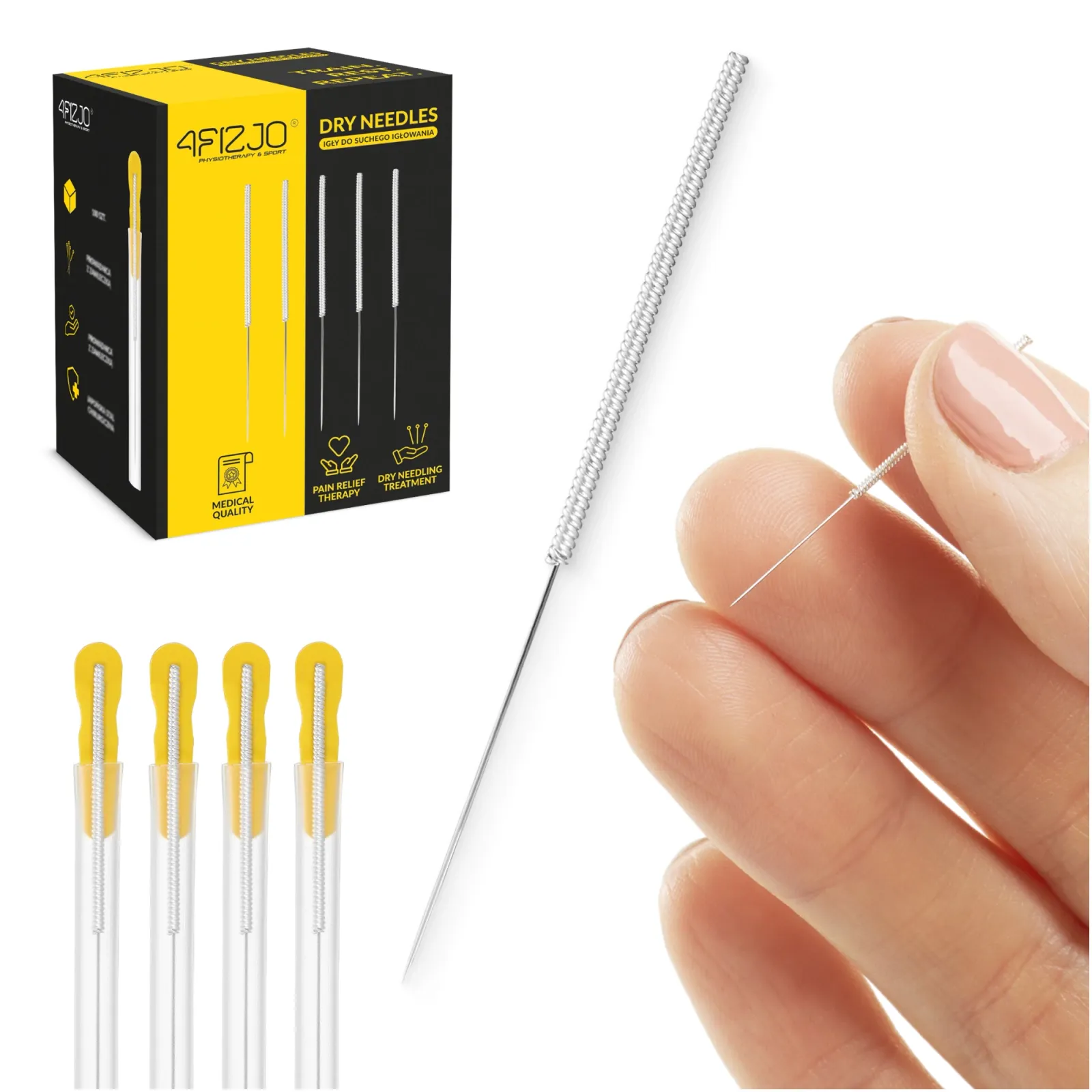 Akupunktūros adatos su kreiptuvu