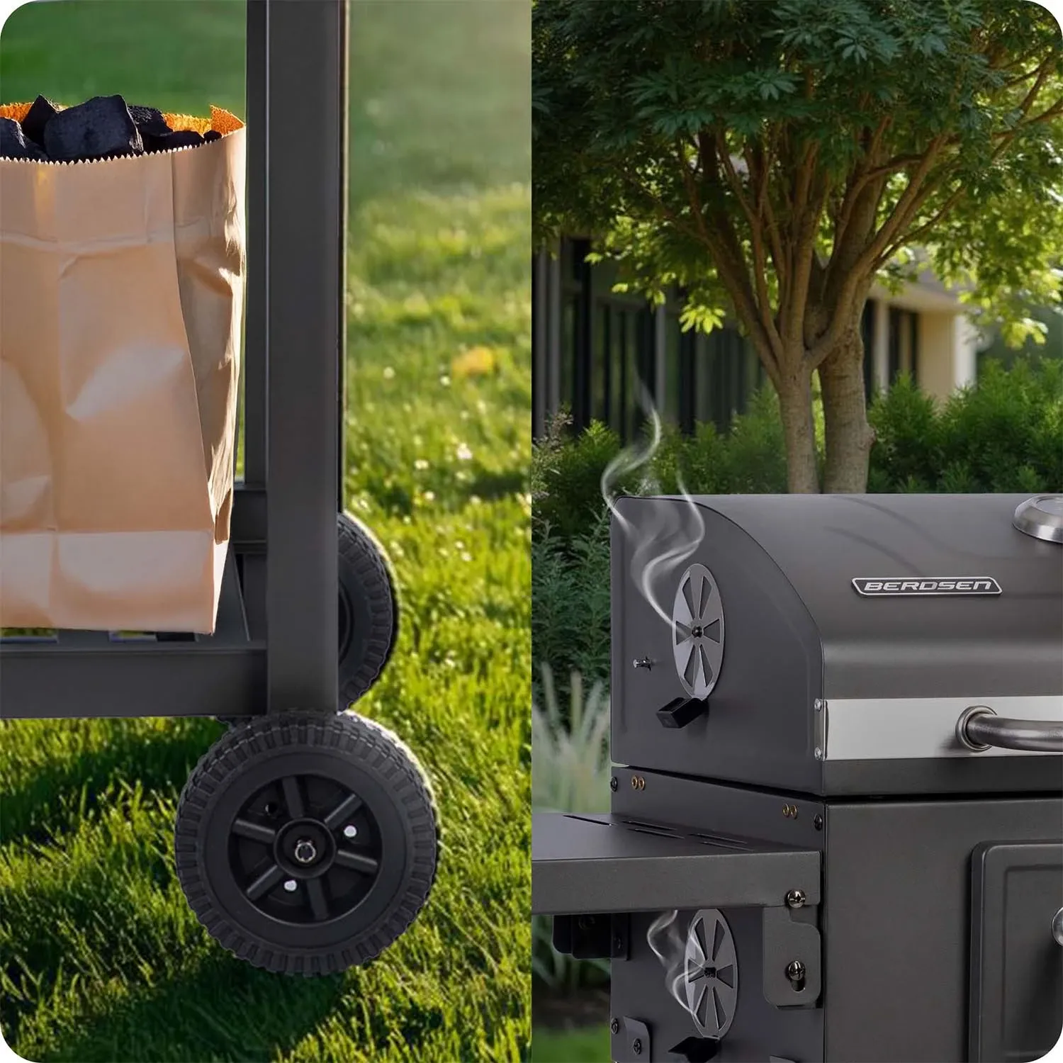 Berdsen BD-892 juodos anglies kepsninė su dangčiu - nuotrauka 1