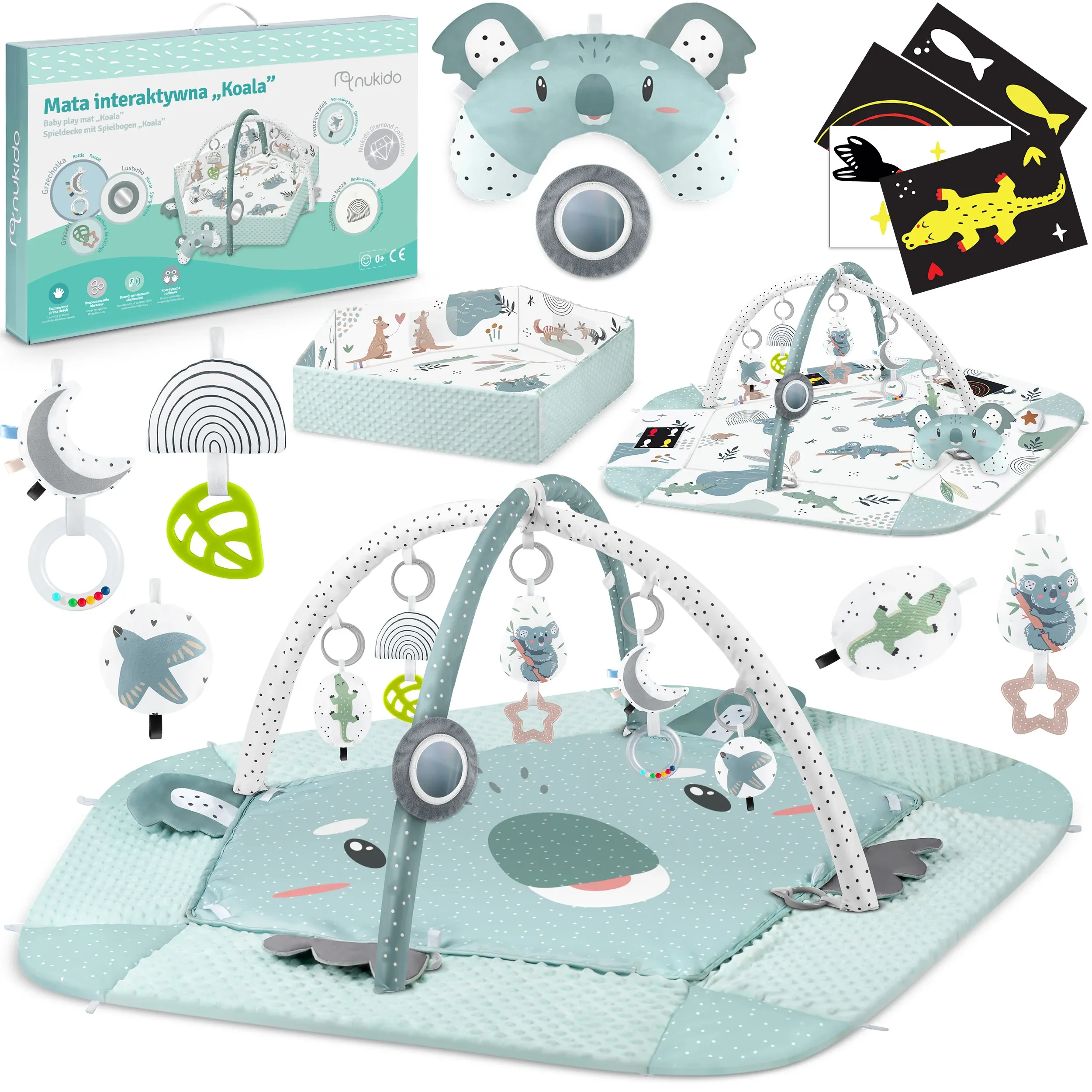 Interaktyvus edukacinis kilimėlis 136 x 136 cm Koala Nukido - nuotrauka 1