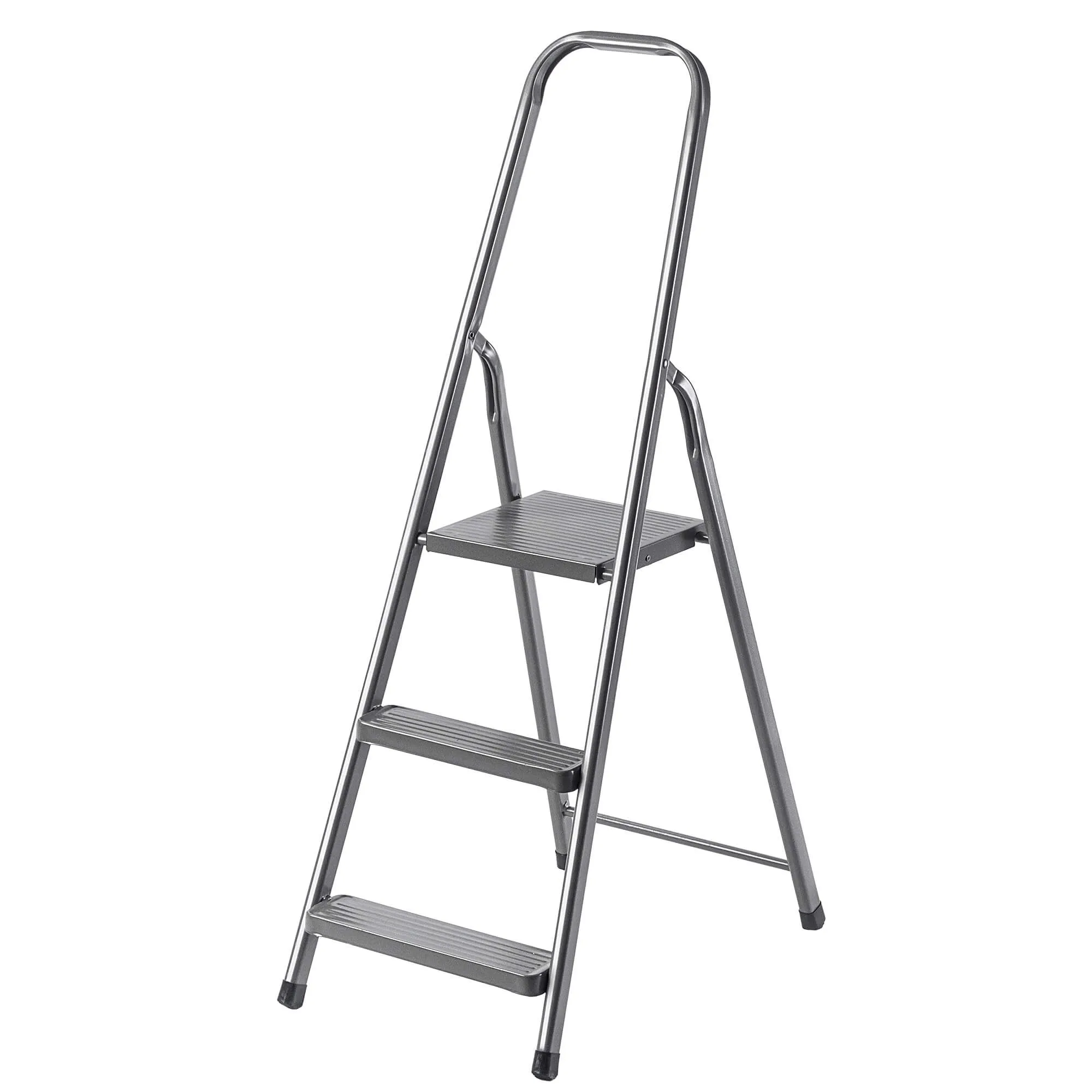 Plieninės kopėčios su platforma Ceriana 3 pakopų 125 kg