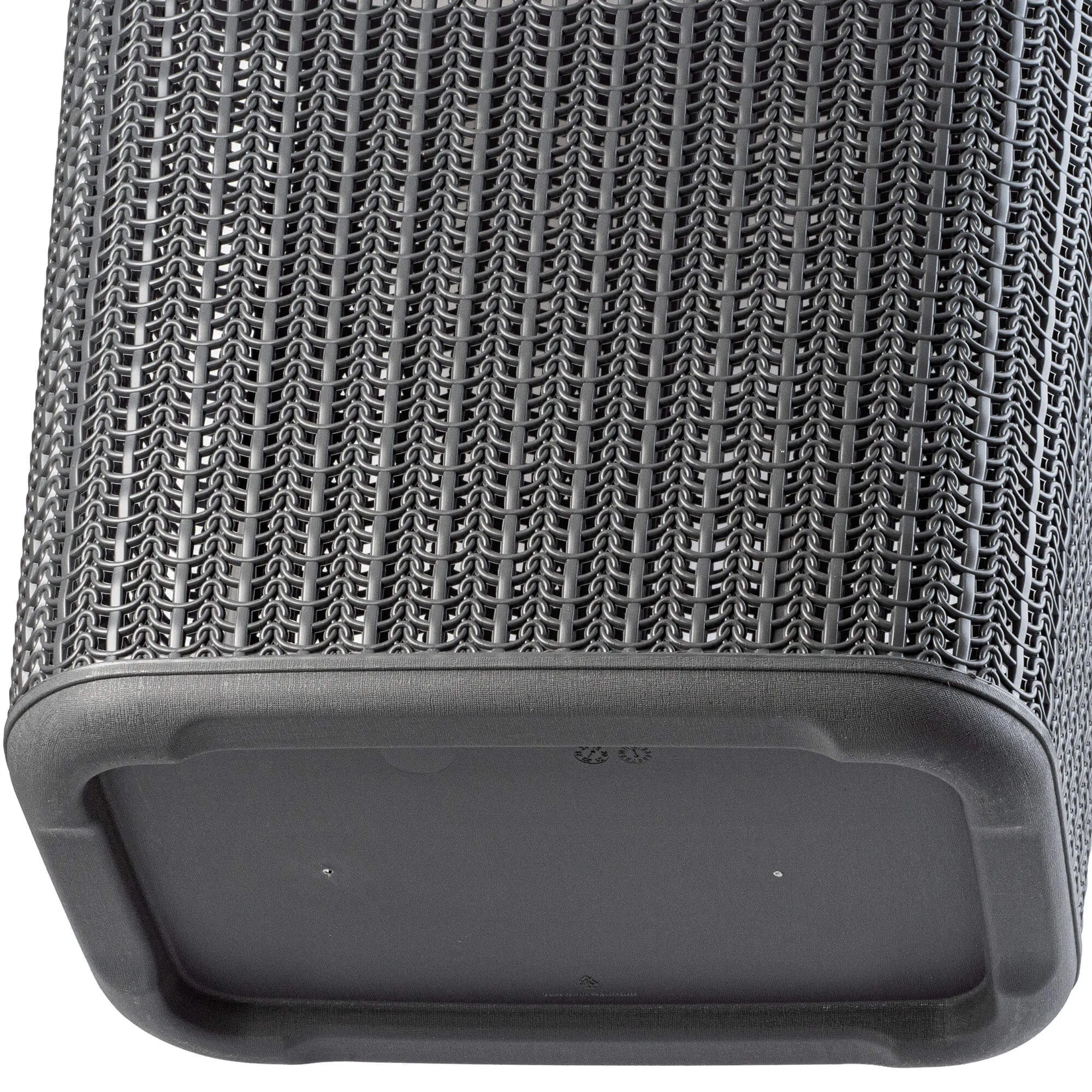 „Mera“ 50 litrų grafito skalbinių krepšys su dangčiu