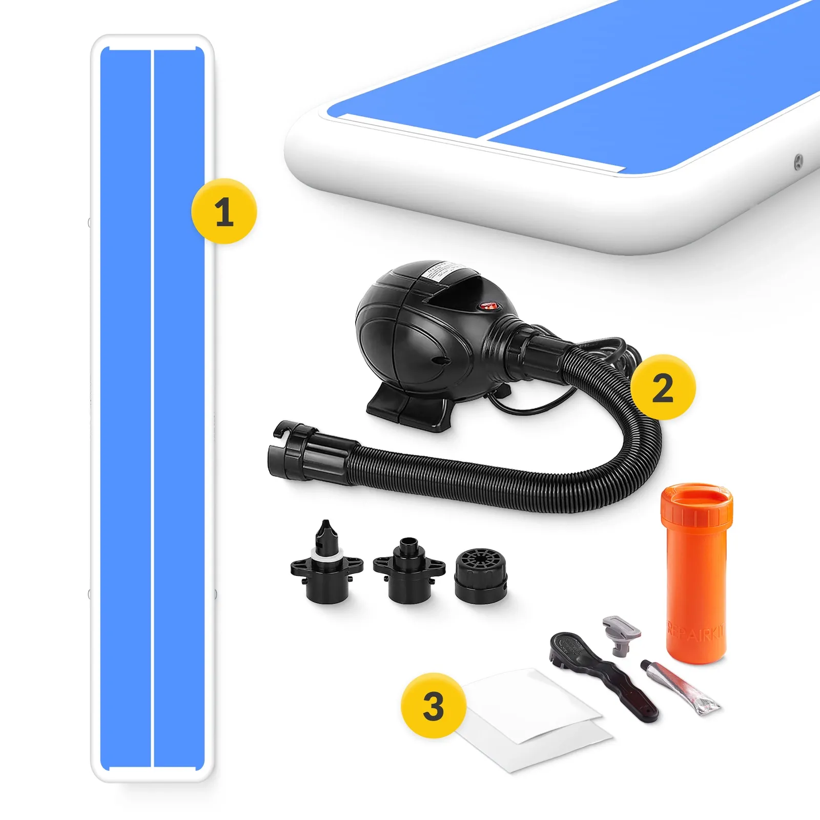 Akrobatinis takelis „AIR MAT PRO“ 12 x 2 x 0