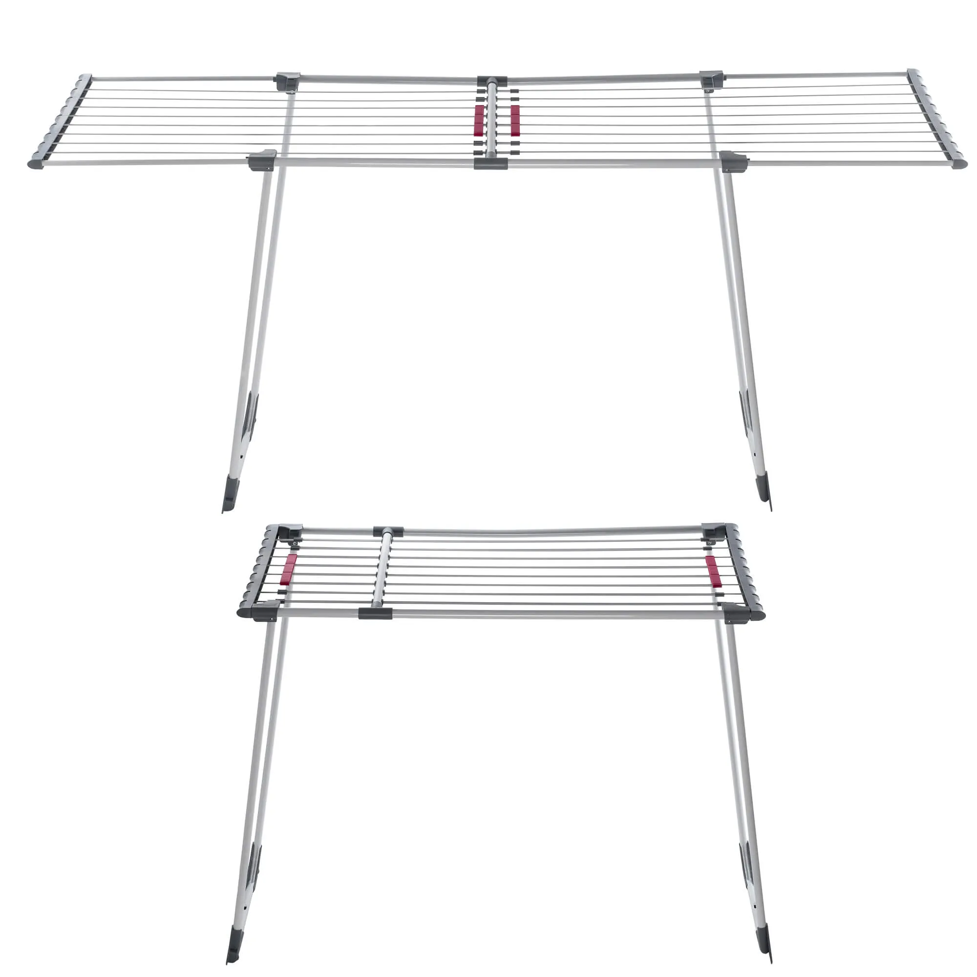 Teleskopinė pastatoma drabužių džiovyklė, pilka, 110–196 cm