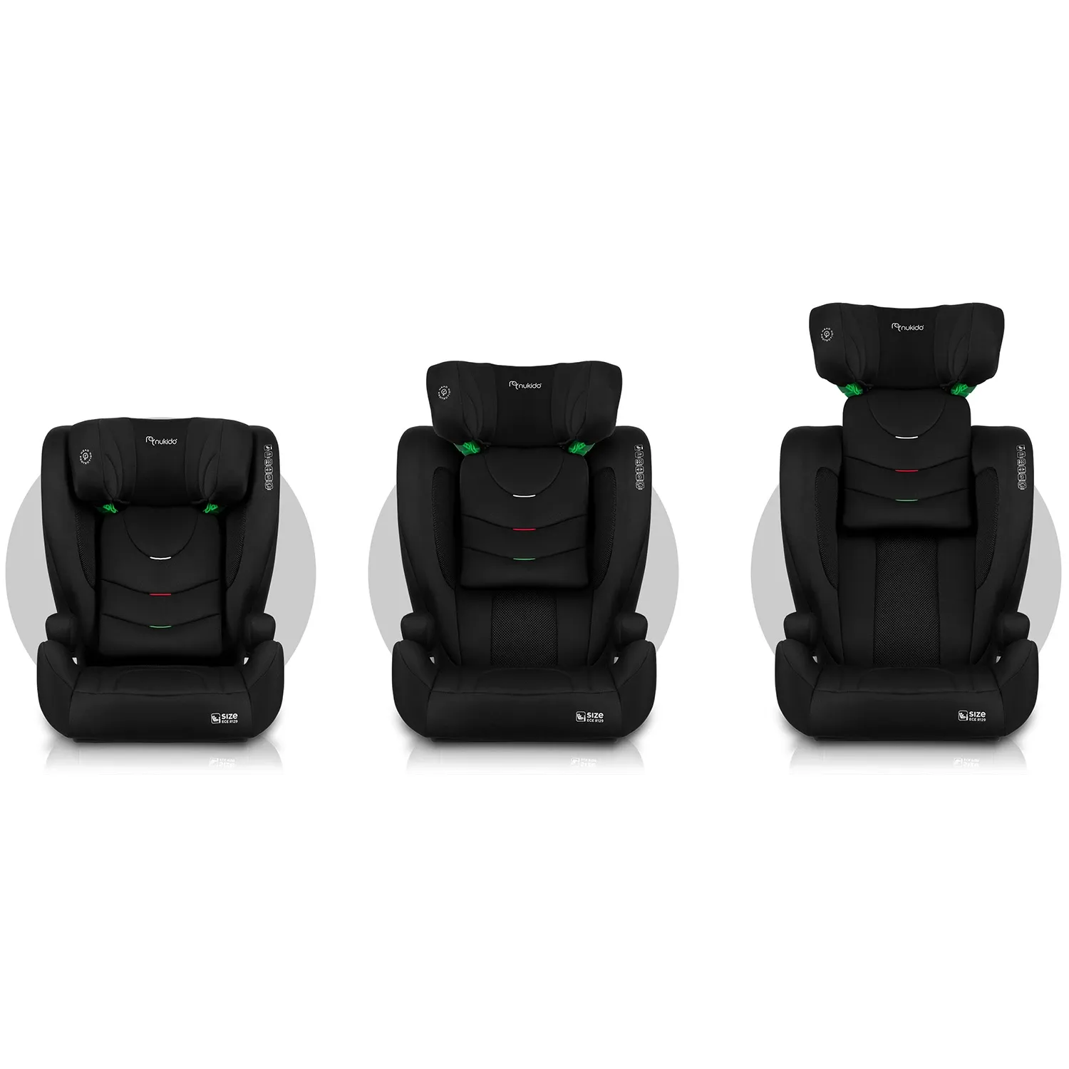 Nukido Louis minkšta juoda automobilinė kėdutė 15-36 kg ISOFIX - nuotrauka 1