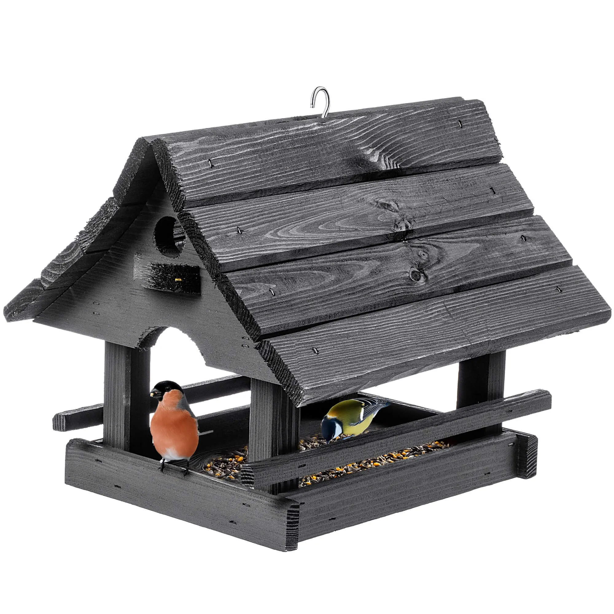 Arbis paukščių lesyklėlė, 30 x 25 cm, antracito spalvos