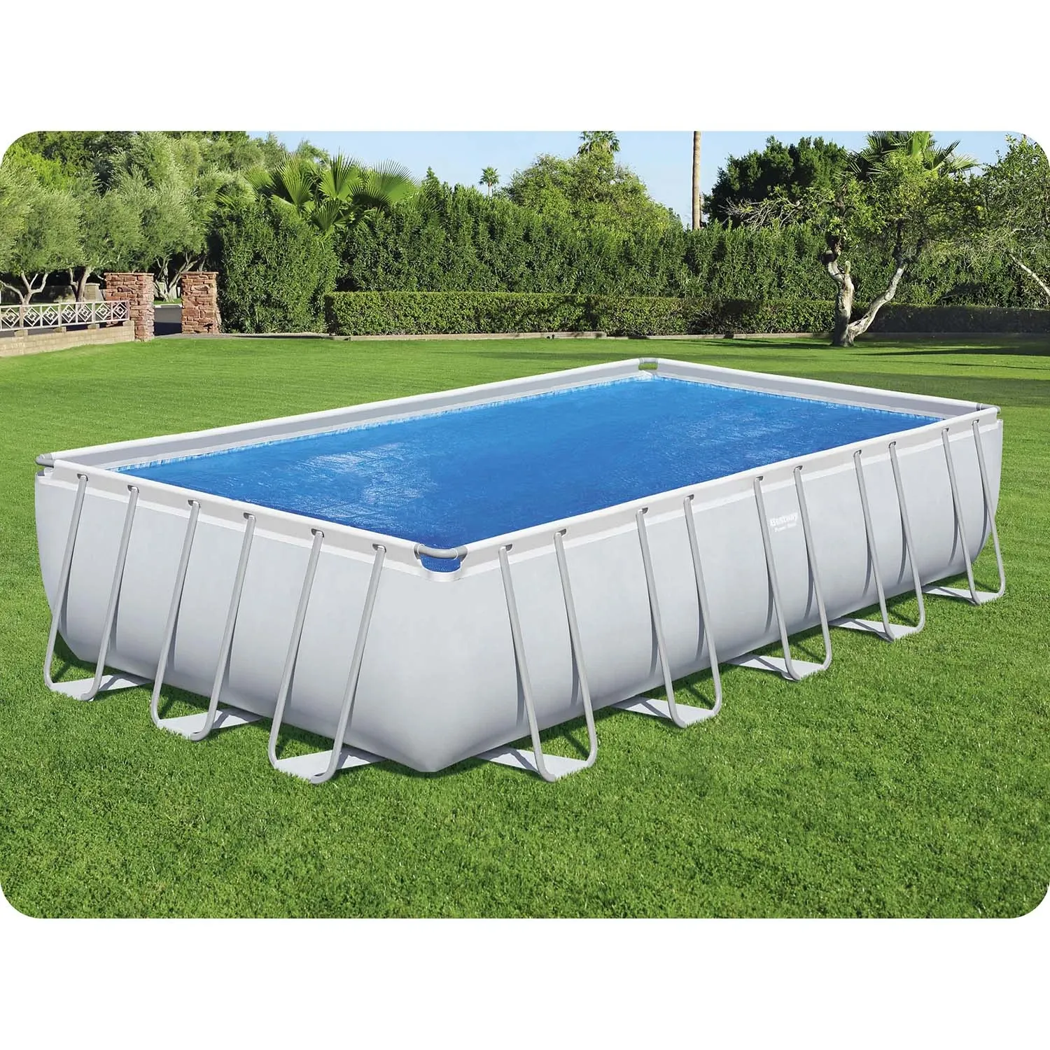 Baseino stogelis su saulės energija 732 x 366 cm „Bestway 58228“ - nuotrauka 1