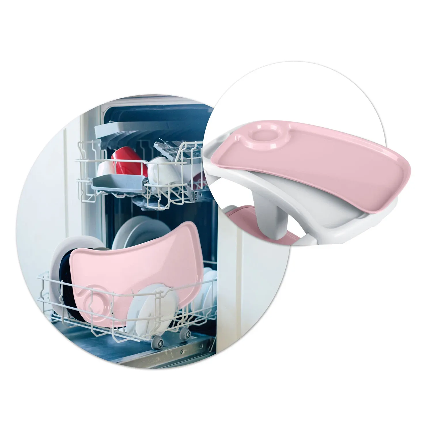 Ricokids Tulo rožinė maitinimo kėdutė - nuotrauka 1