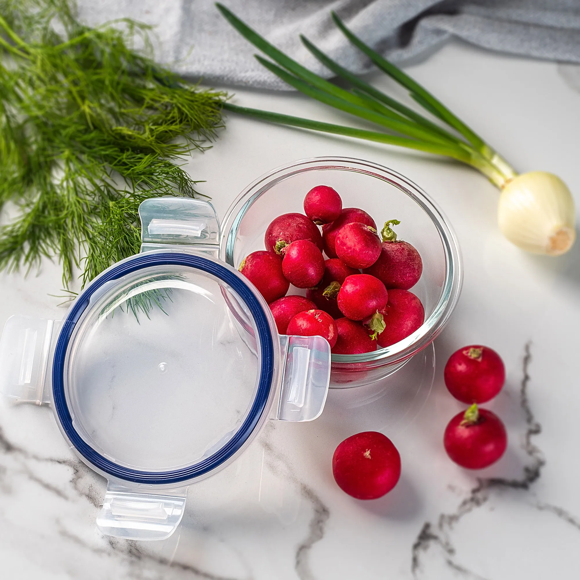 „Athie“ apvalių indelių rinkinys 400 ml + 620 ml + 950 ml