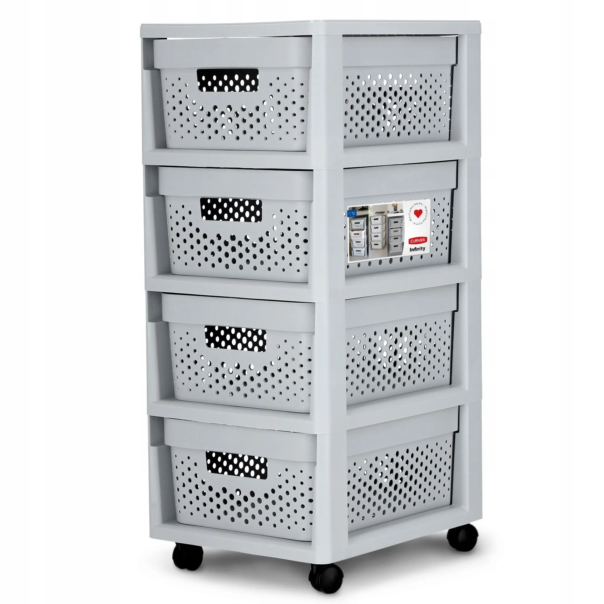 Curver Infinity 44L riedanti lentyna, pilka