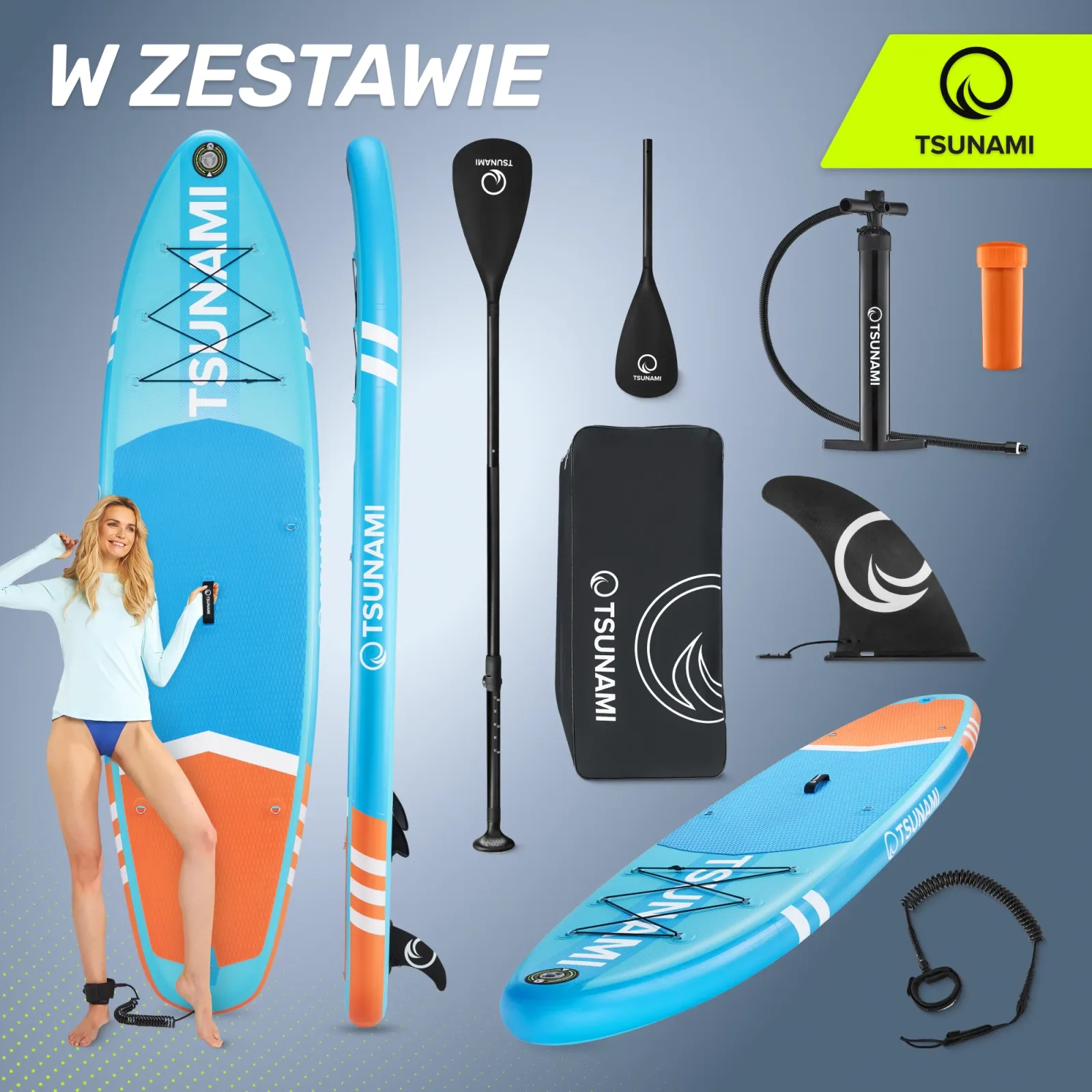 SUP TSUNAMI irklentė 320 cm T02