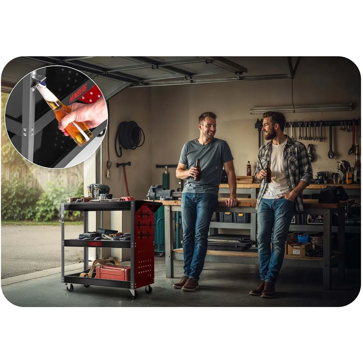 Humberg HM-515 dirbtuvių įrankių vežimėlis - nuotrauka 1