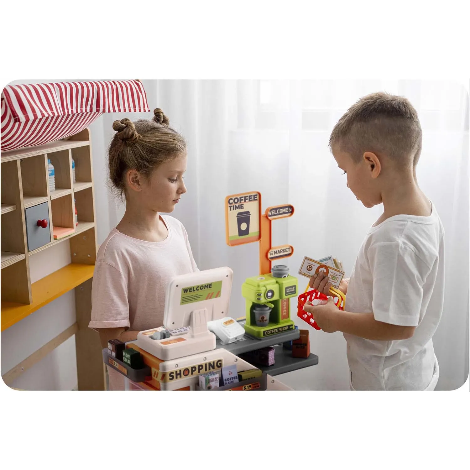 Interaktyvus žaislinis kasos aparatas RK-822 Ricokids - nuotrauka 1