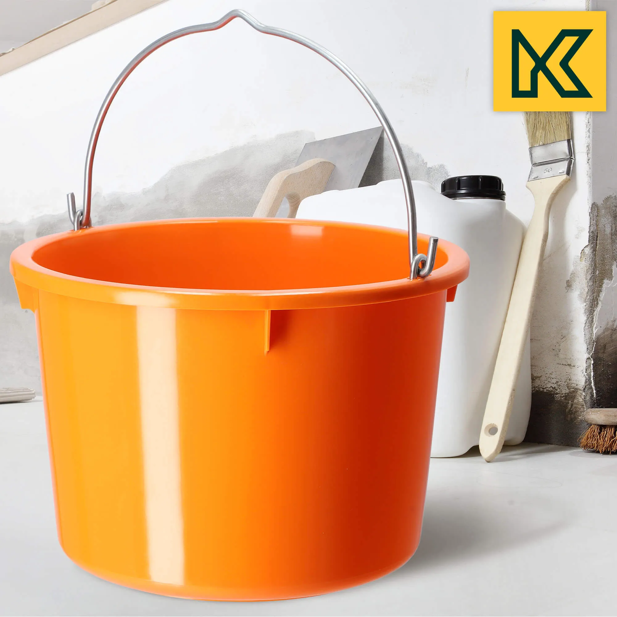 Kanan statybiniai kibirai 20L, oranžiniai, 3 vnt.