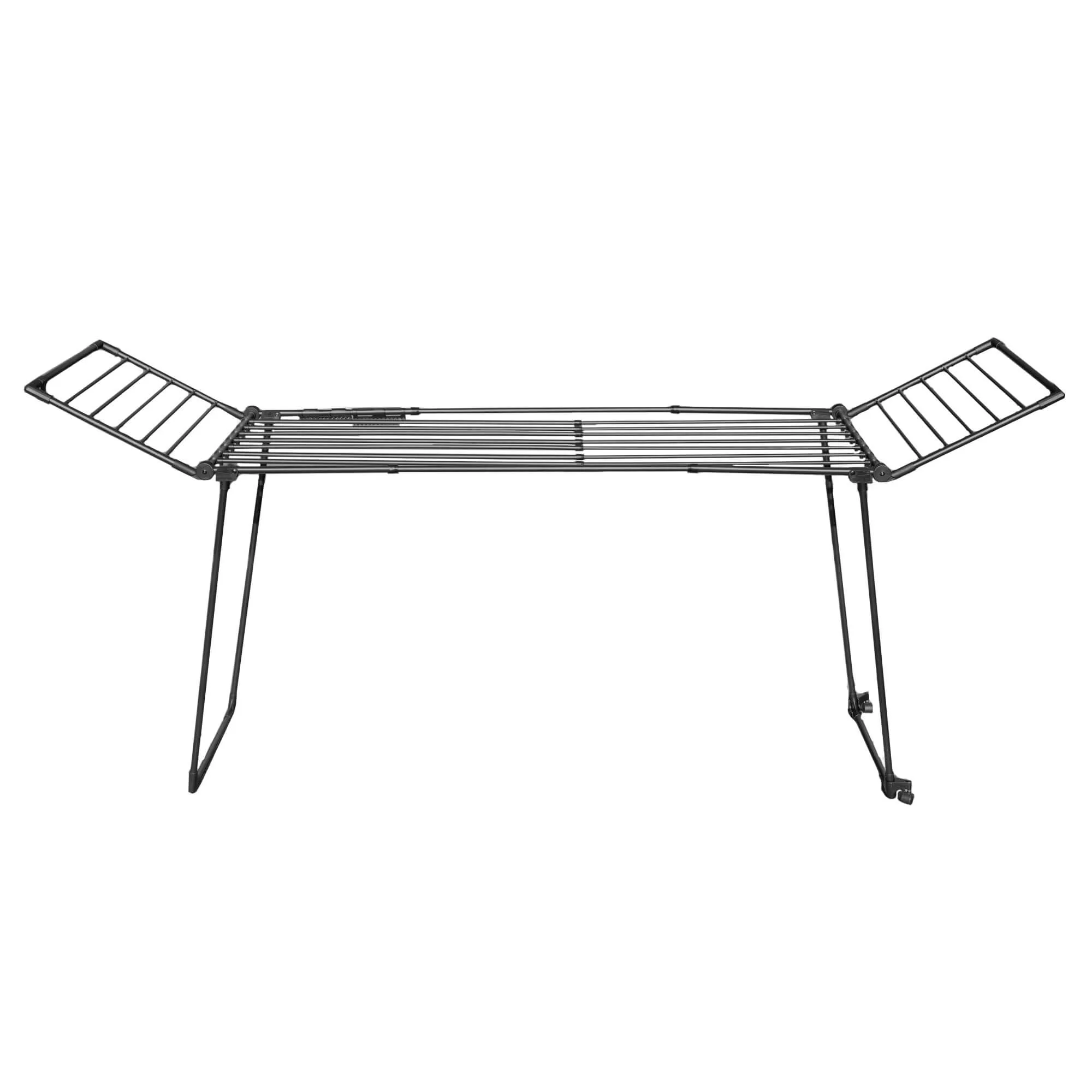 „Aielli“ sulankstoma reguliuojamo dydžio drabužių džiovyklė, 257 cm, juoda