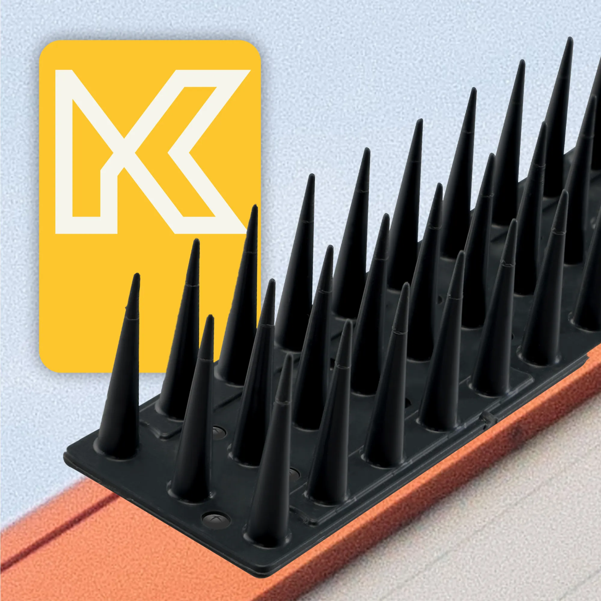 „Arcas“ plastikiniai paukščių atbaidymo smaigai, juodi, 6 vnt.