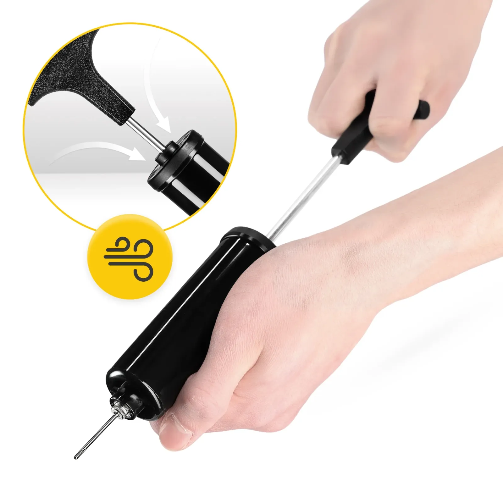 Rankinis siurblys su adata sensomotorinei pagalvėlei