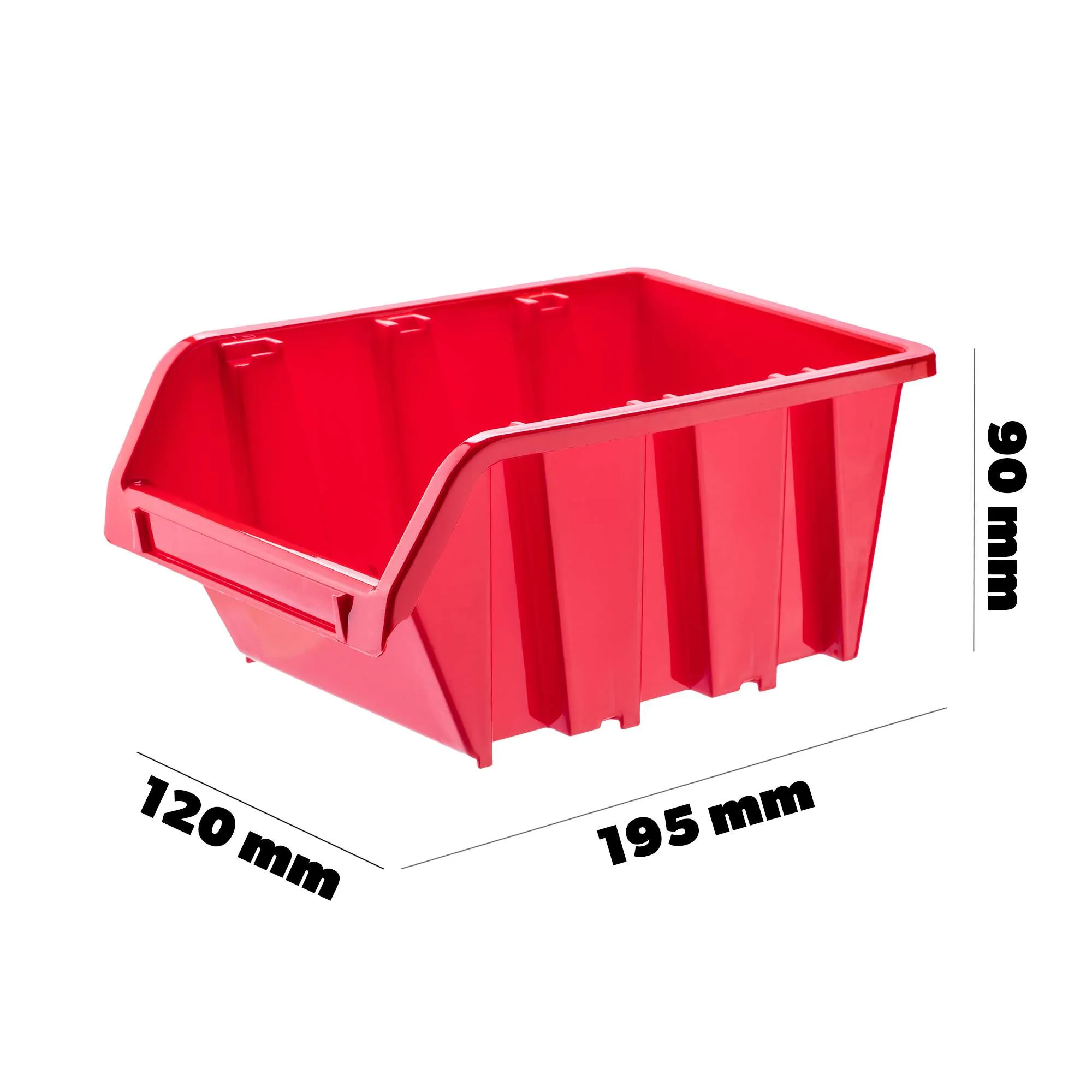 „Viken“ dirbtuvių padėklas 20×12 cm, raudonas, 10 vnt.