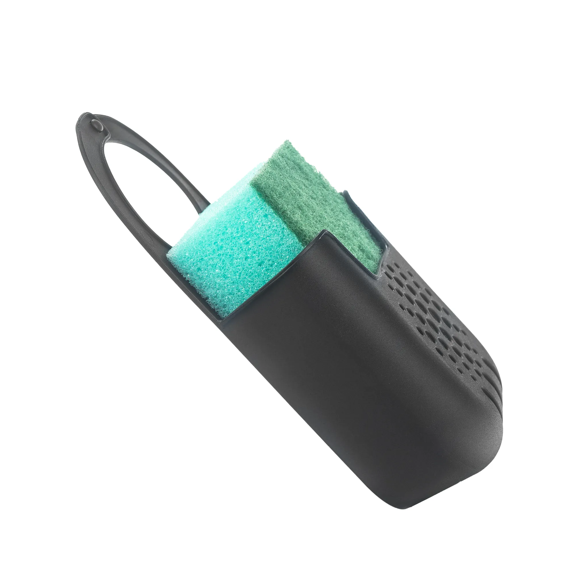 „Cascia“ pakabinamas organizatorius su kempine, juodas