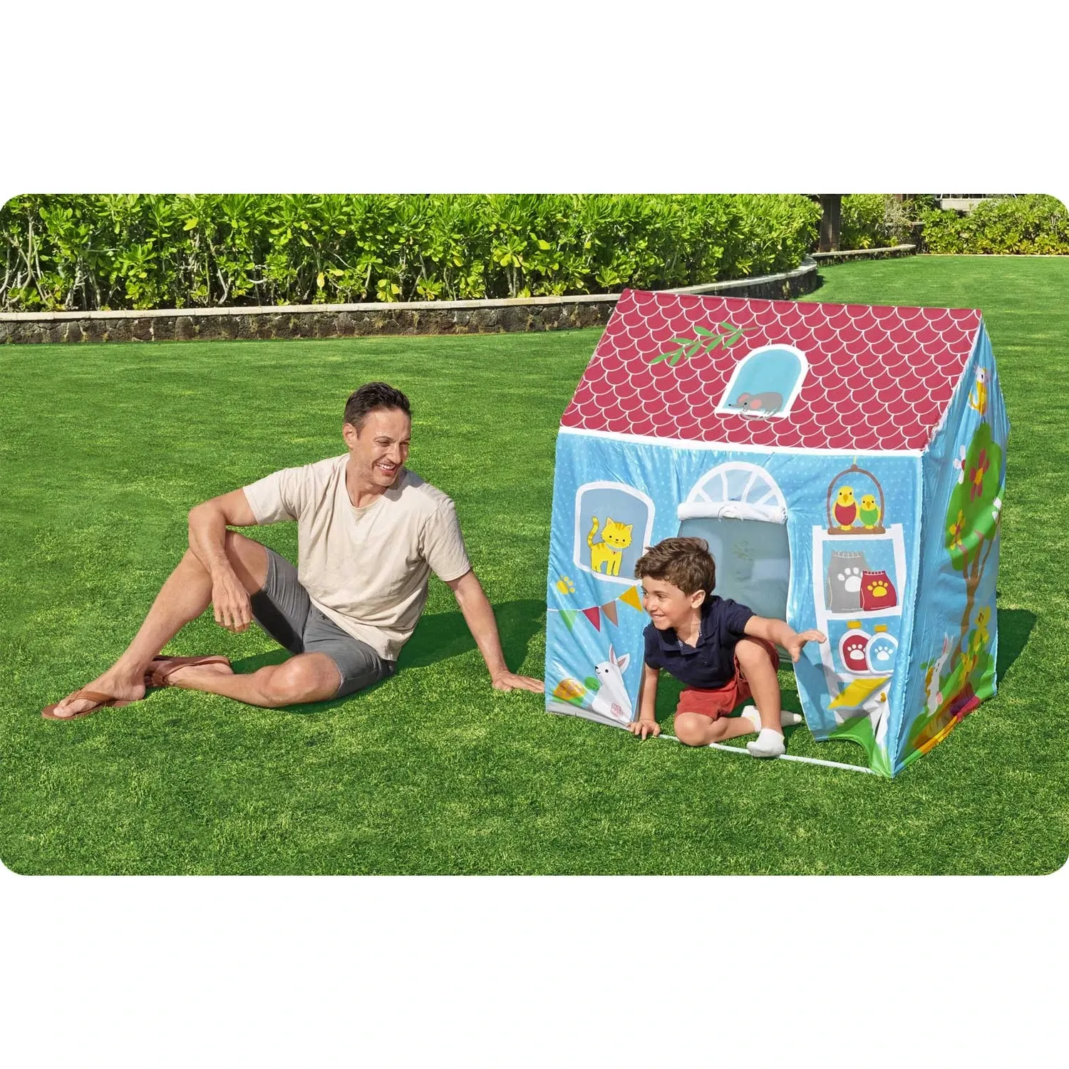 Palapinės tipo namelis su langais 114 x 102 x 76 cm Bestway 52007 - nuotrauka 1