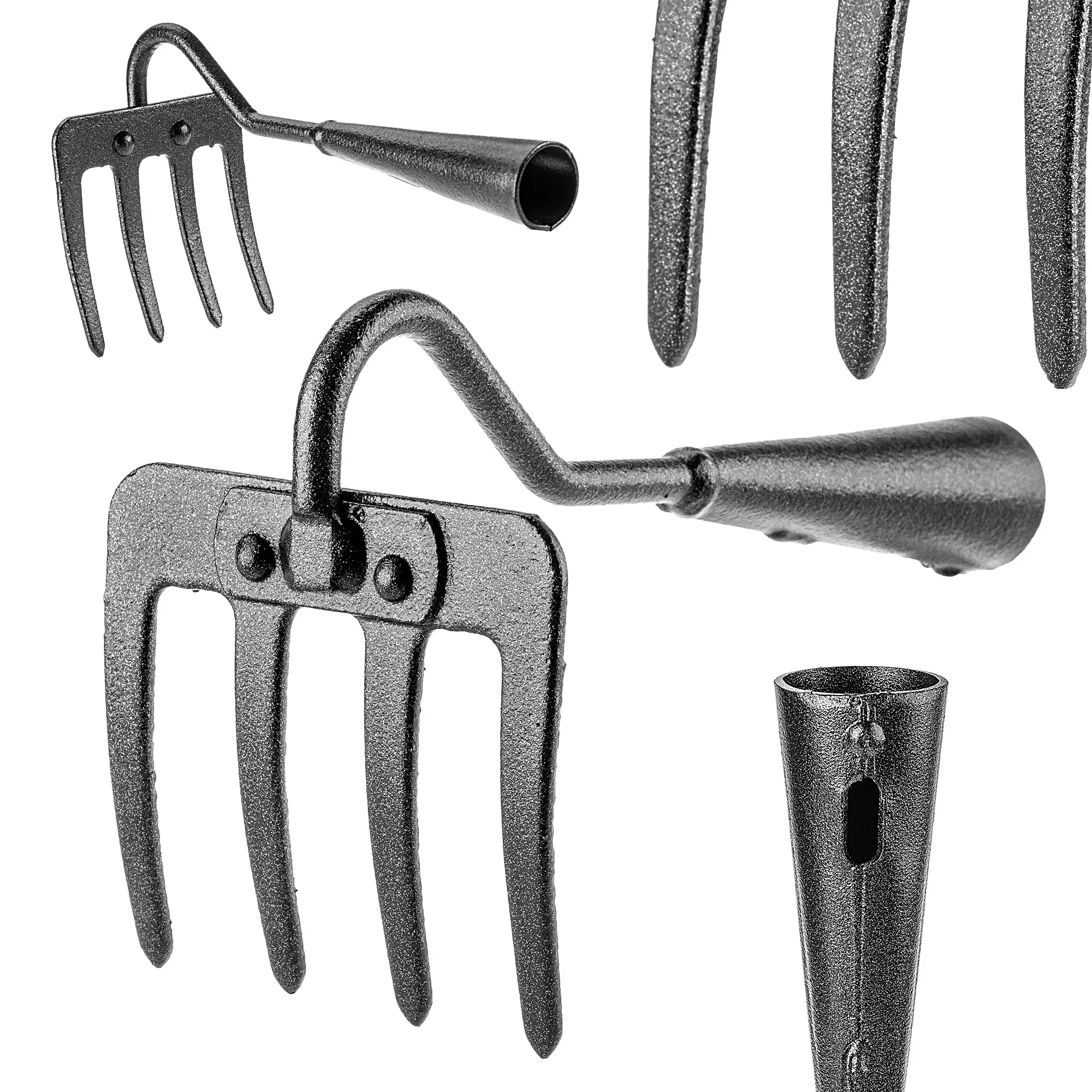 Dormes 4 dantų aeravimo grėblys be rankenos