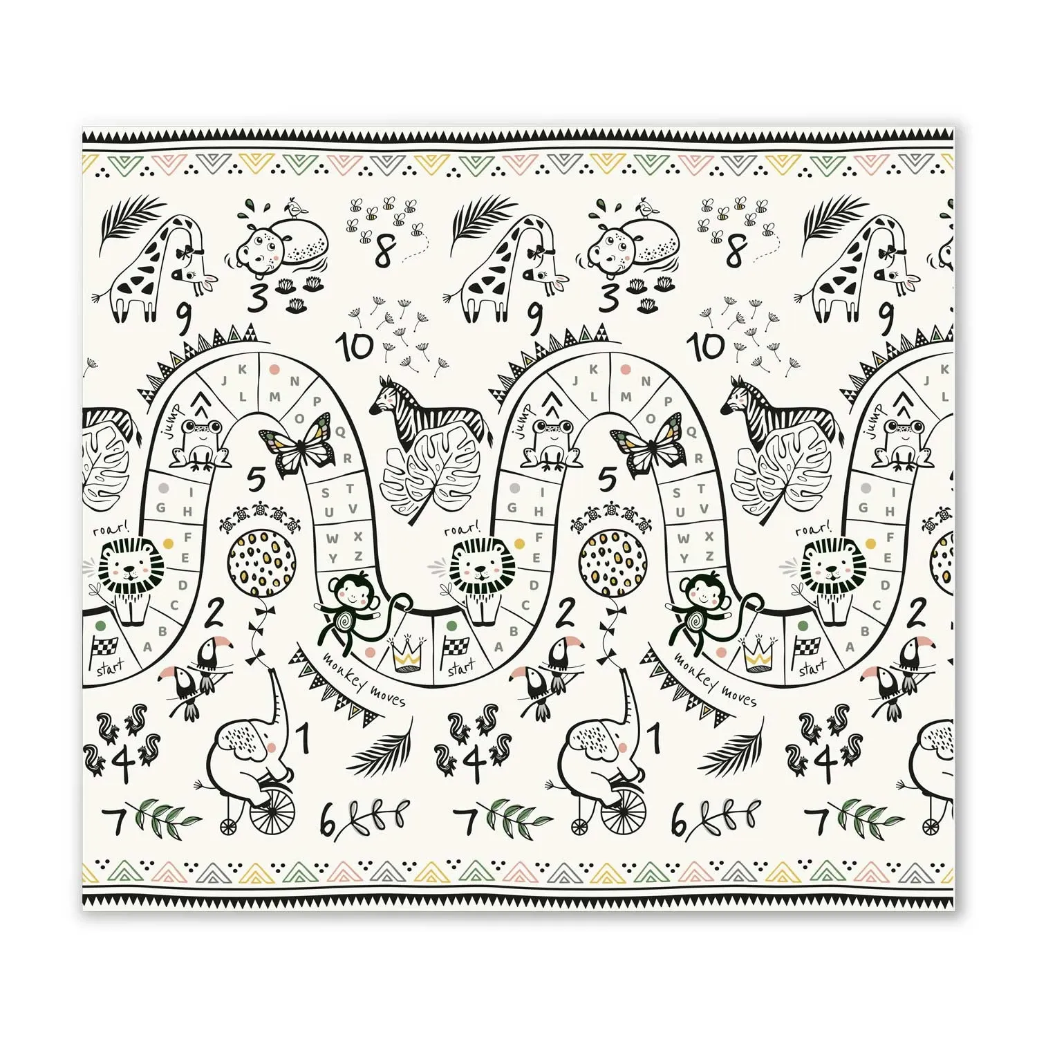 Sulankstomas edukacinis putplasčio kilimėlis 200 x 180 x 1 cm Nukido NK-340 - nuotrauka 1