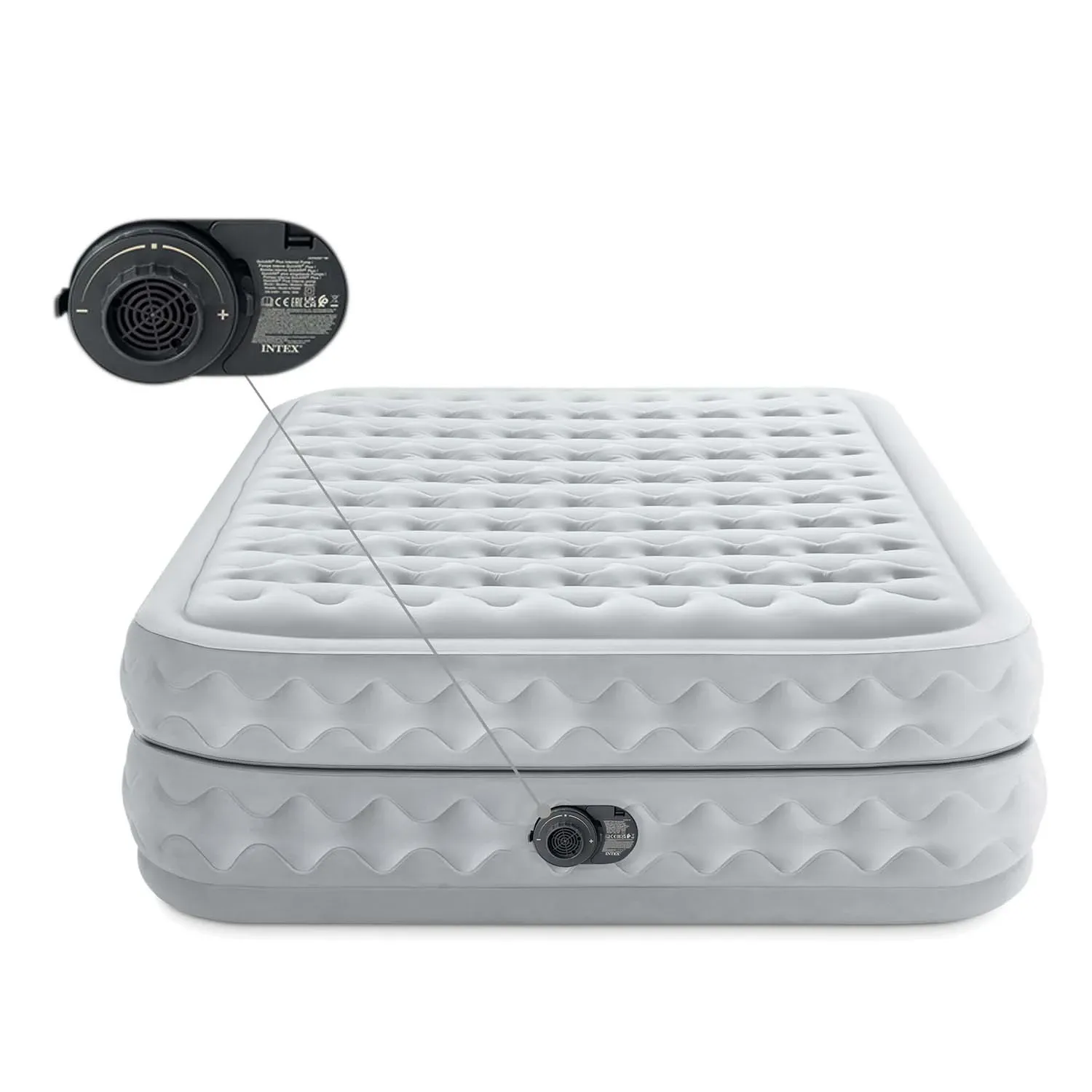 Pripučiamas čiužinys 203x152x51cm su įmontuotu elektriniu siurbliu INTEX 64490ND - nuotrauka 1