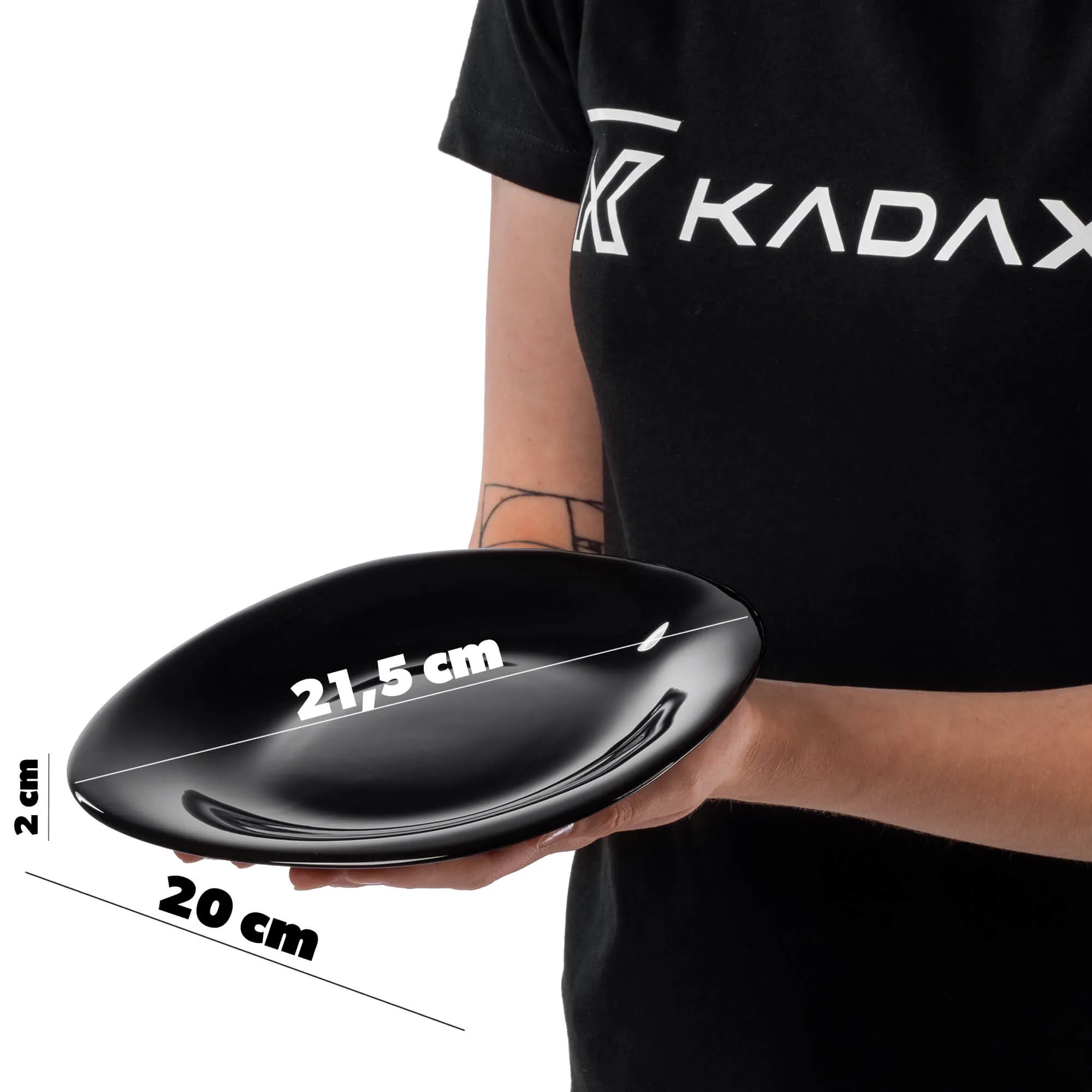 Vetriolo desertinė lėkštė 21 cm, juoda