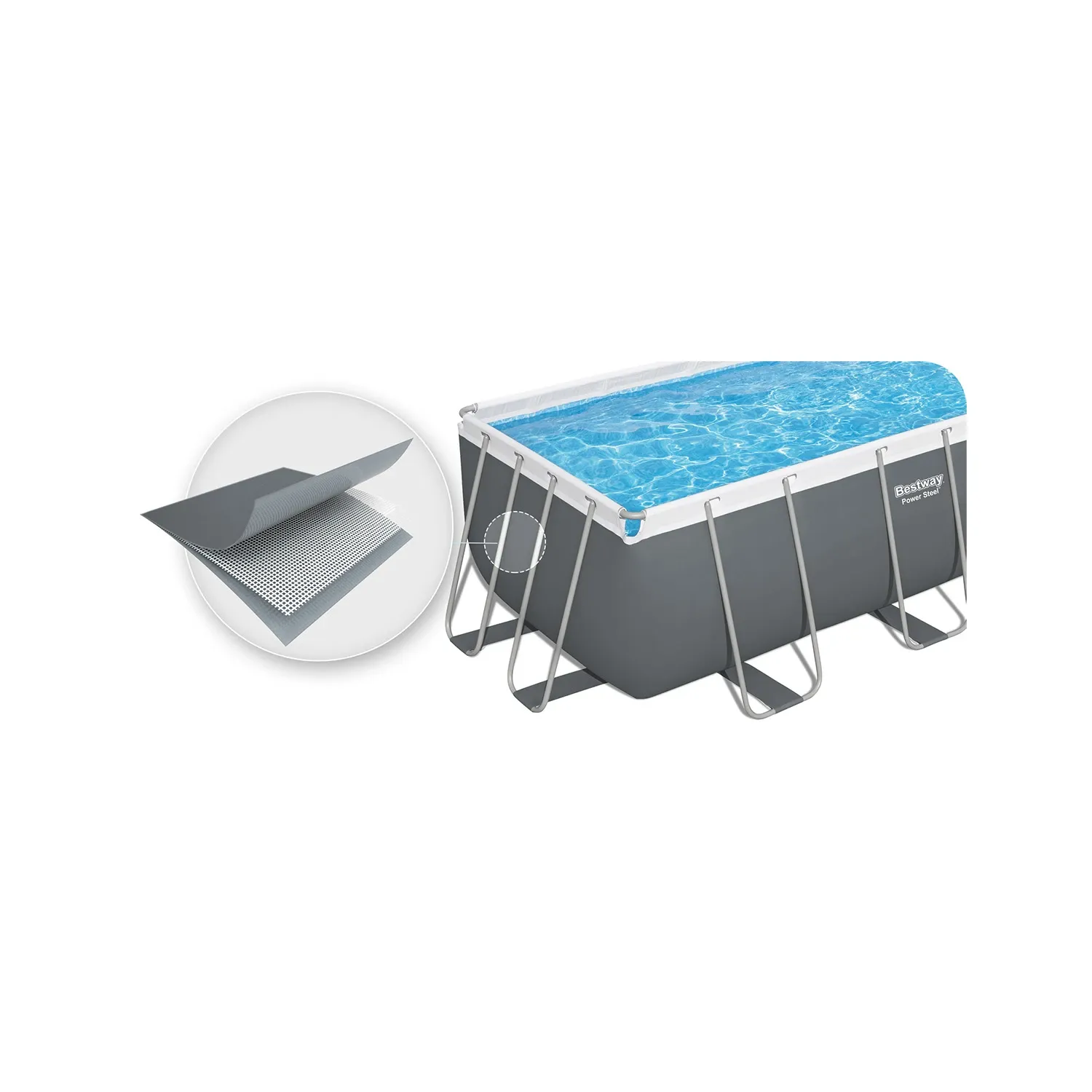 Karkasinis sodo baseinas 412 x 201 x 122 cm 10 viename BESTWAY 56457N - nuotrauka 1