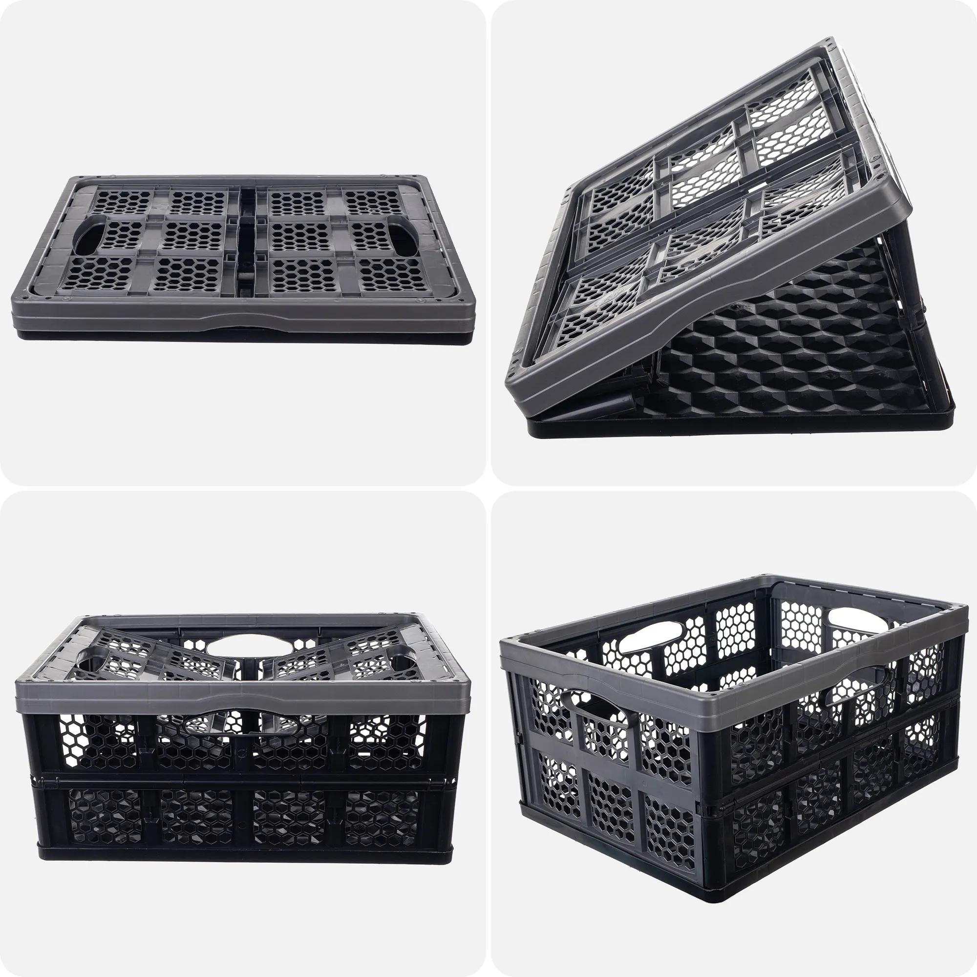 „Kamari“ 32 l sulankstoma įrankių dėžė, pilka