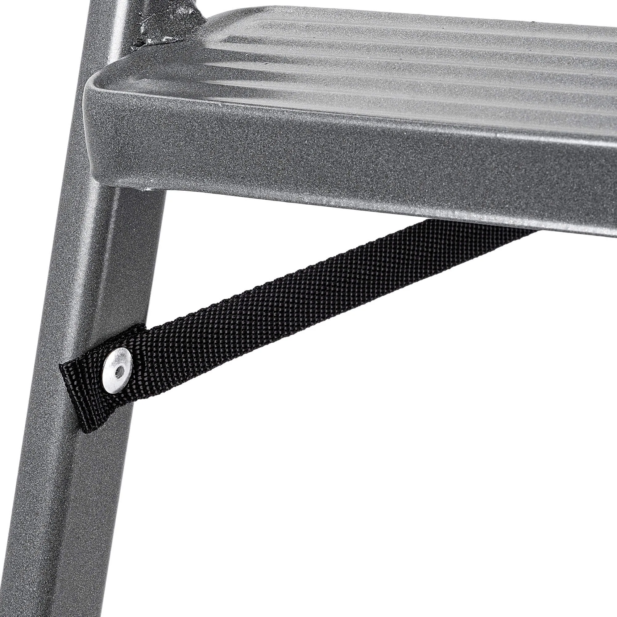 Plieninės kopėčios su platforma Ceriana 5 pakopų 125 kg