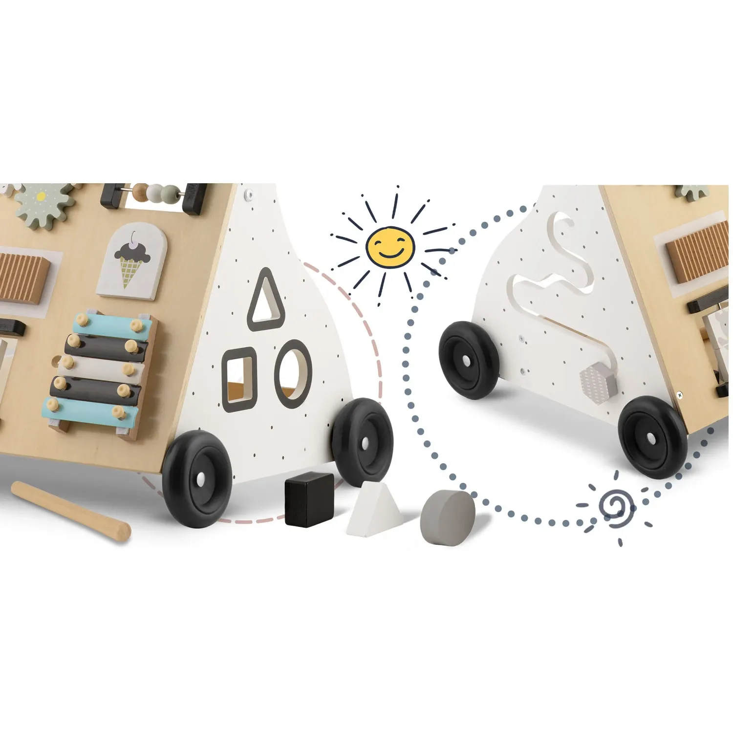 Medinis vaikštynė RK-875 Ricokids - nuotrauka 1