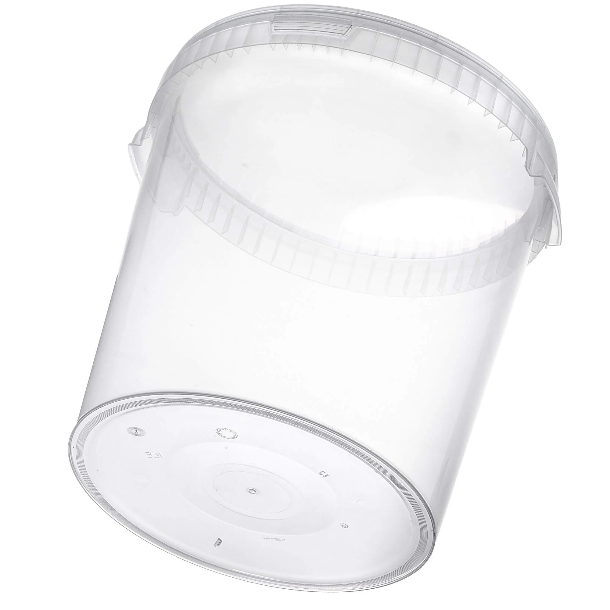 Acerra fermentacijos indas su dangčiu, 33 l, skaidrus