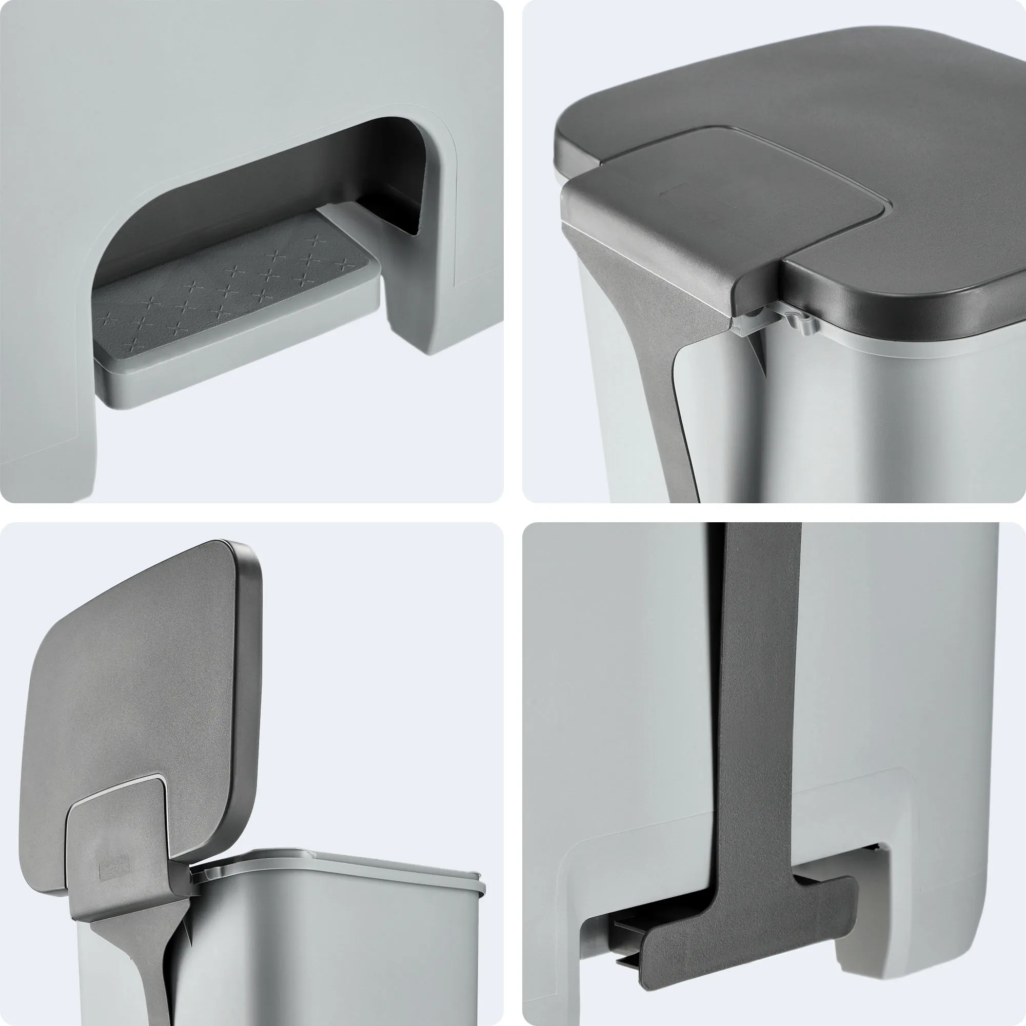 Curver Essentials 40 l šiukšliadėžė, pilka