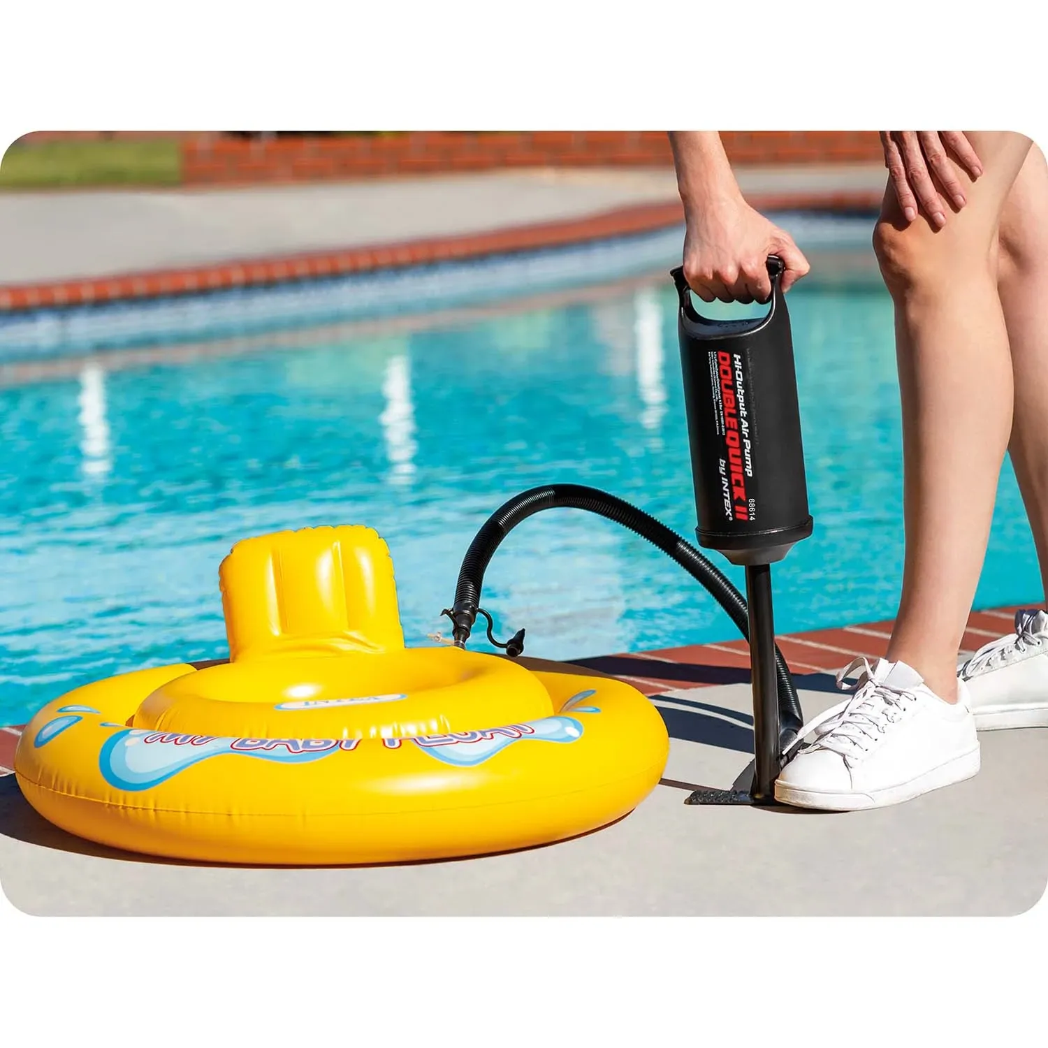 Dvigubas „Quick II“ stūmoklinis siurblys, 36 cm, INTEX 68614 - nuotrauka 1