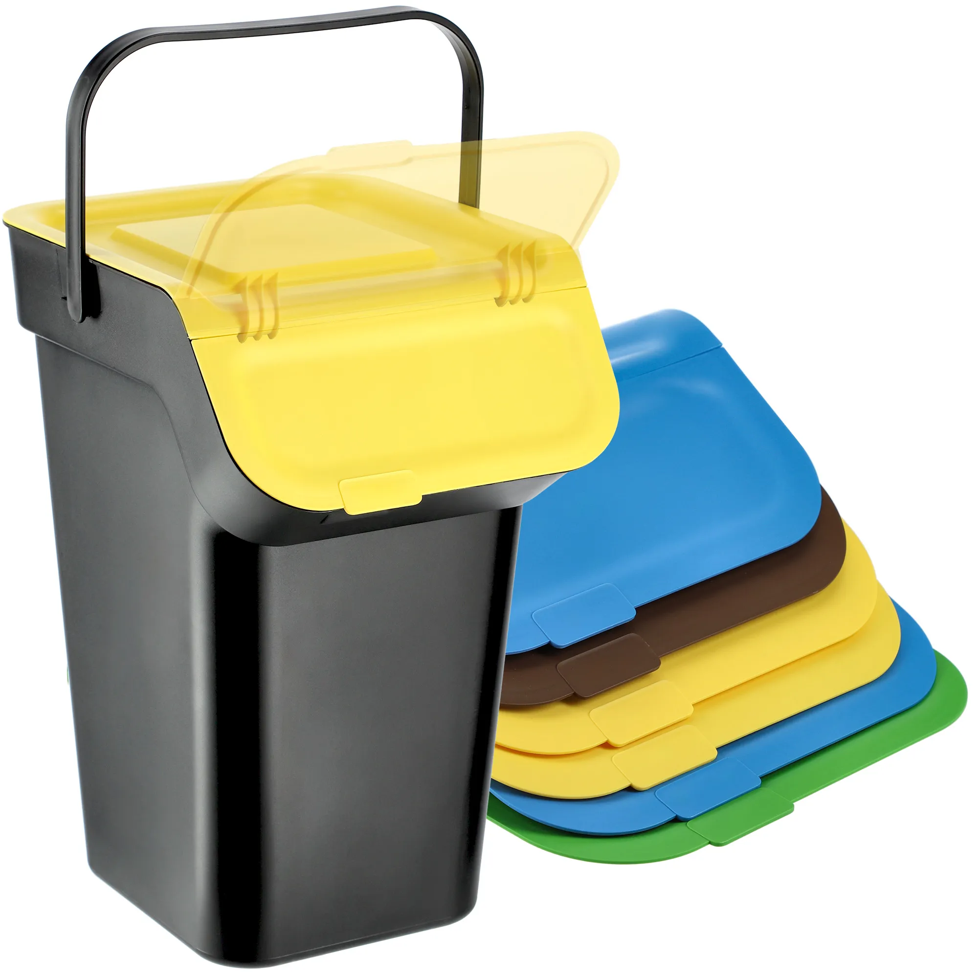 Pagney 4x25L juodų šiukšliadėžių rinkinys