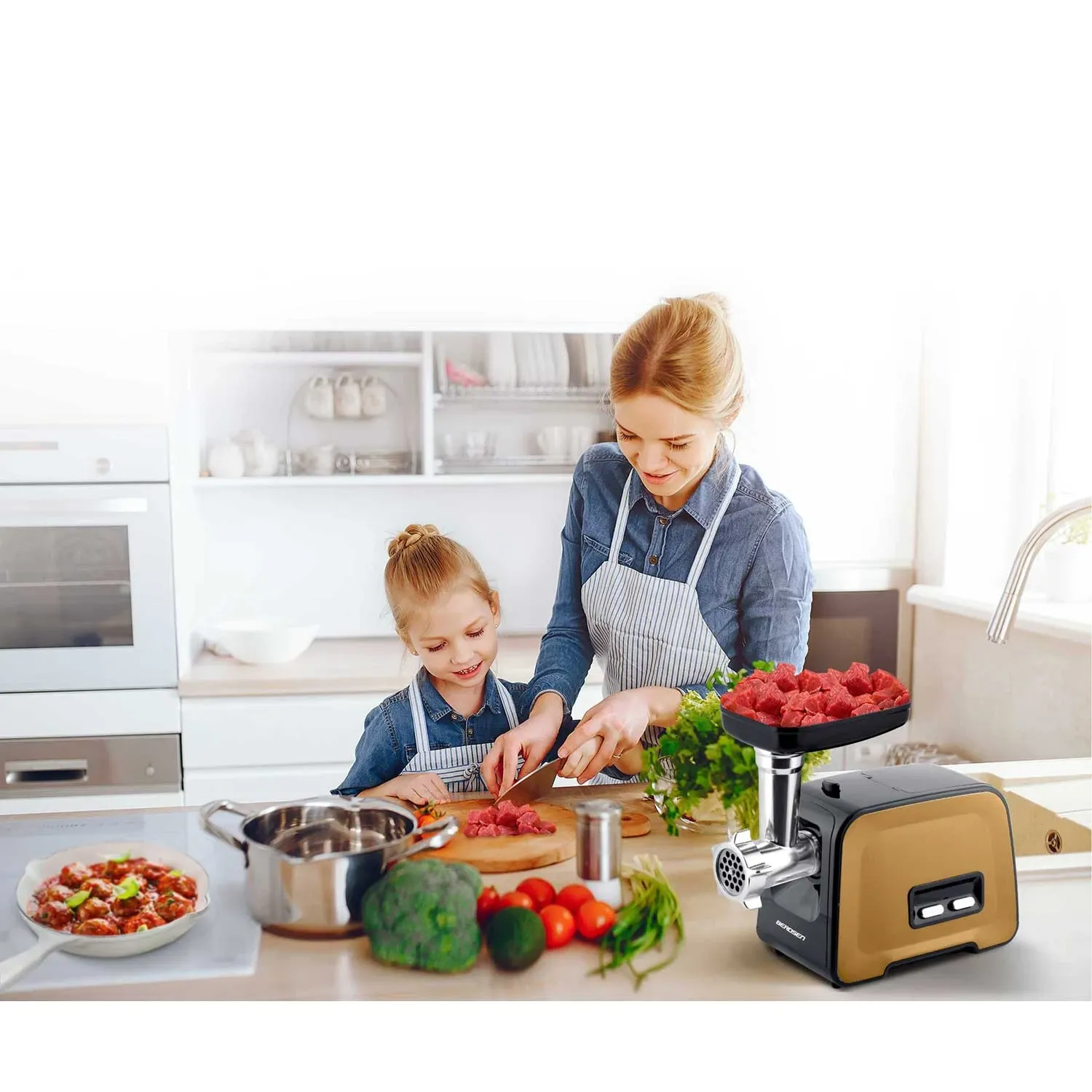 Mėsmalė BD-601B Berdsen 450/1200W - nuotrauka 1