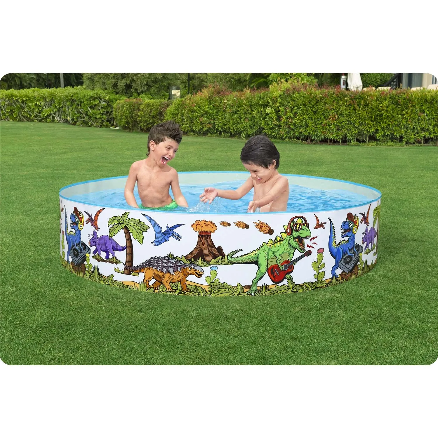 Vaikų sodo baseinas su dinozauru, 183 x 38 cm, „Bestway 55022“ - nuotrauka 1