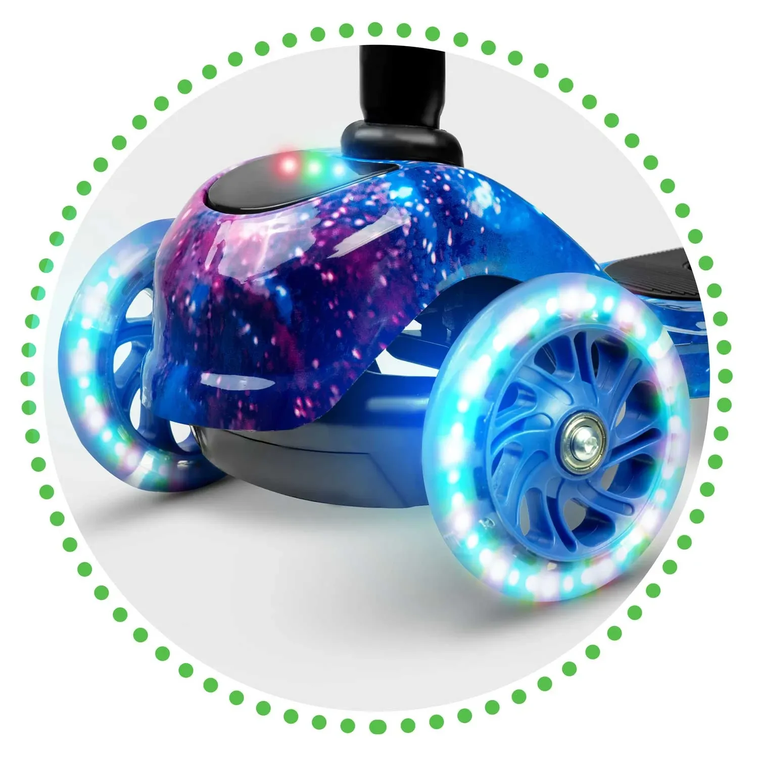 „Ricokids Piko“ triratis paspirtukas – juodas ir mėlynas - nuotrauka 1