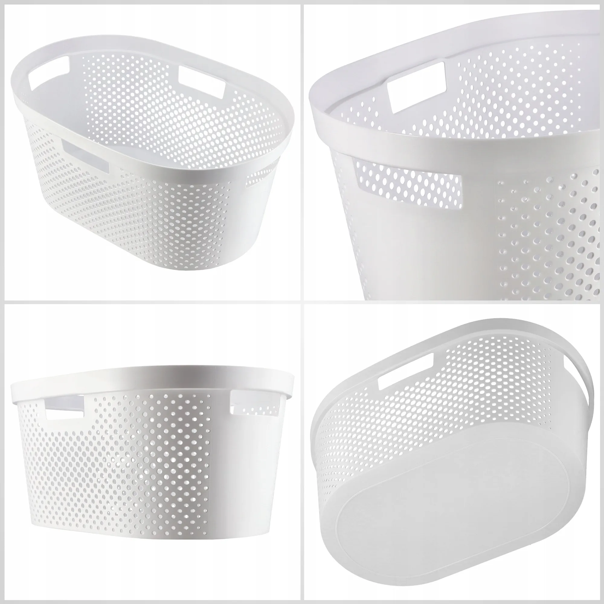 Curver Infinity 40 l baltas skalbinių konteineris