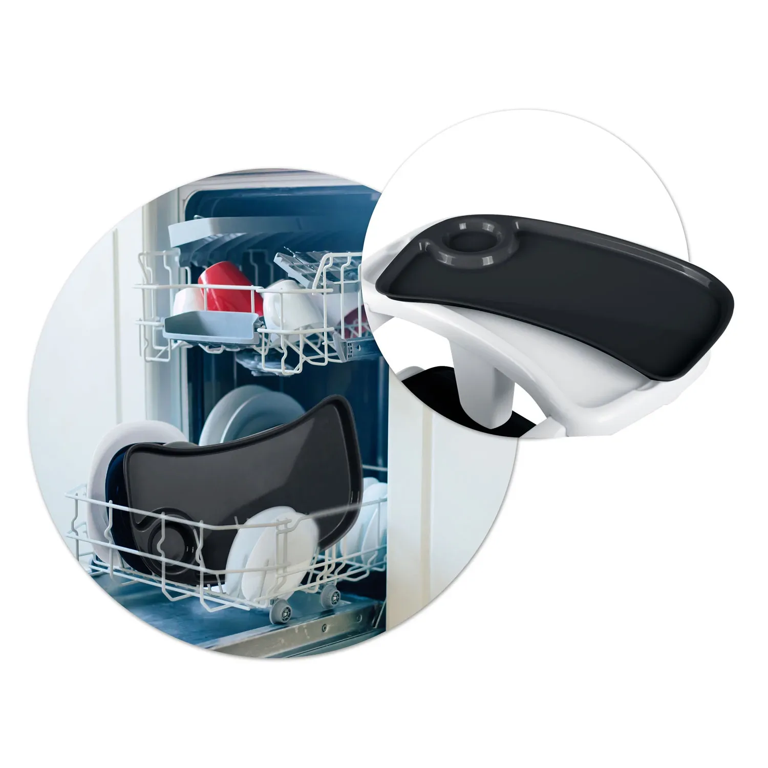 Nukido Tulo maitinimo kėdutė juoda - nuotrauka 1