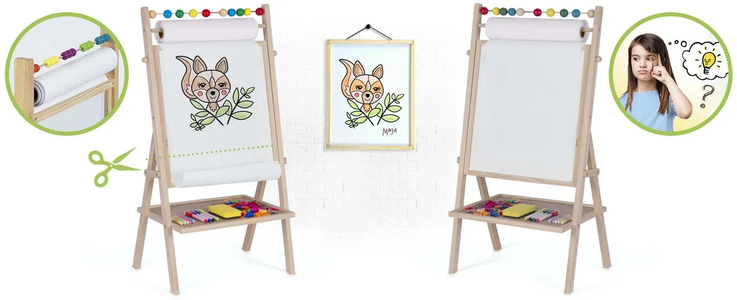 „Ricokids“ magnetinė kreidinė lenta, besisukanti - nuotrauka 1