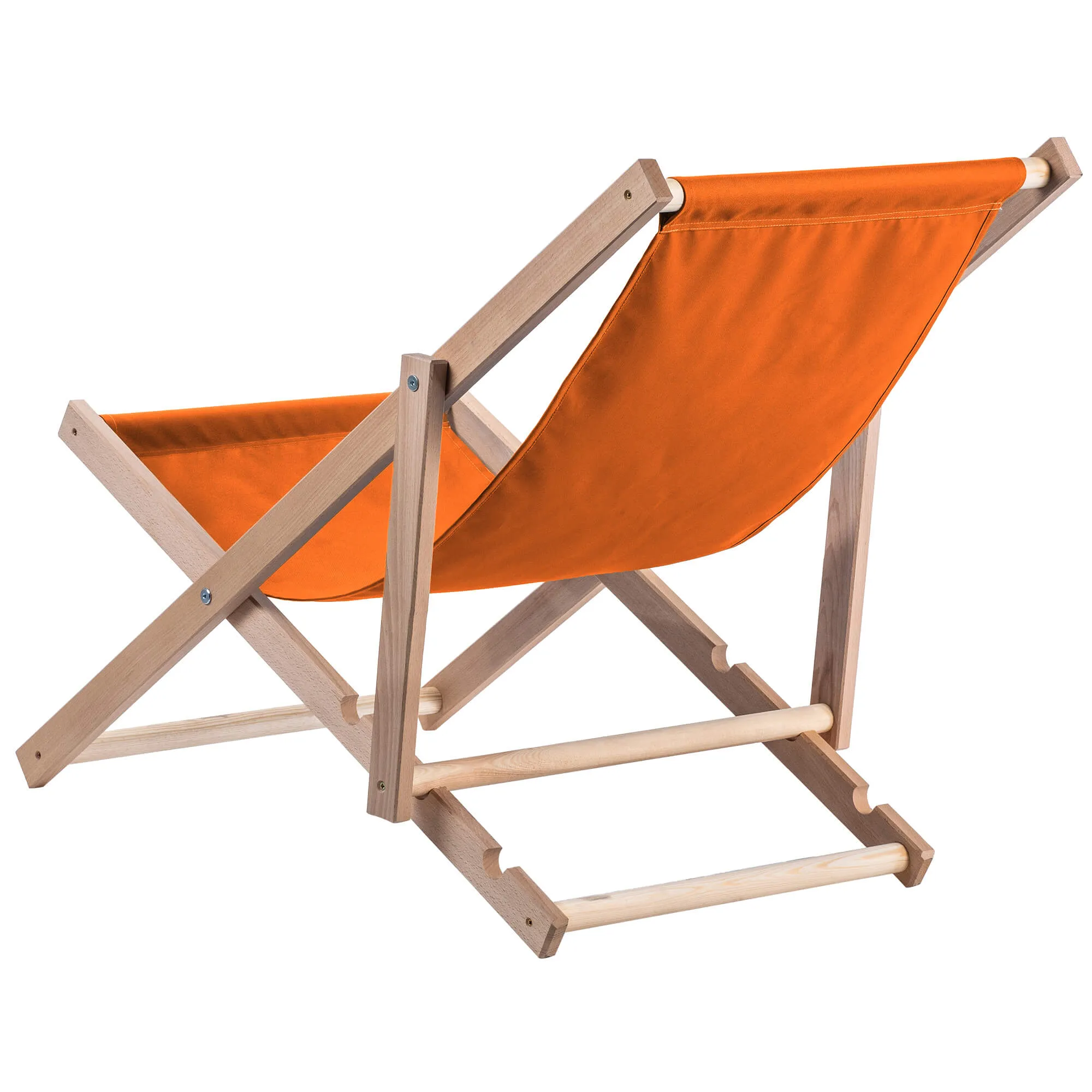 Tulon medinis šezlongas 80 x 63 cm oranžinis