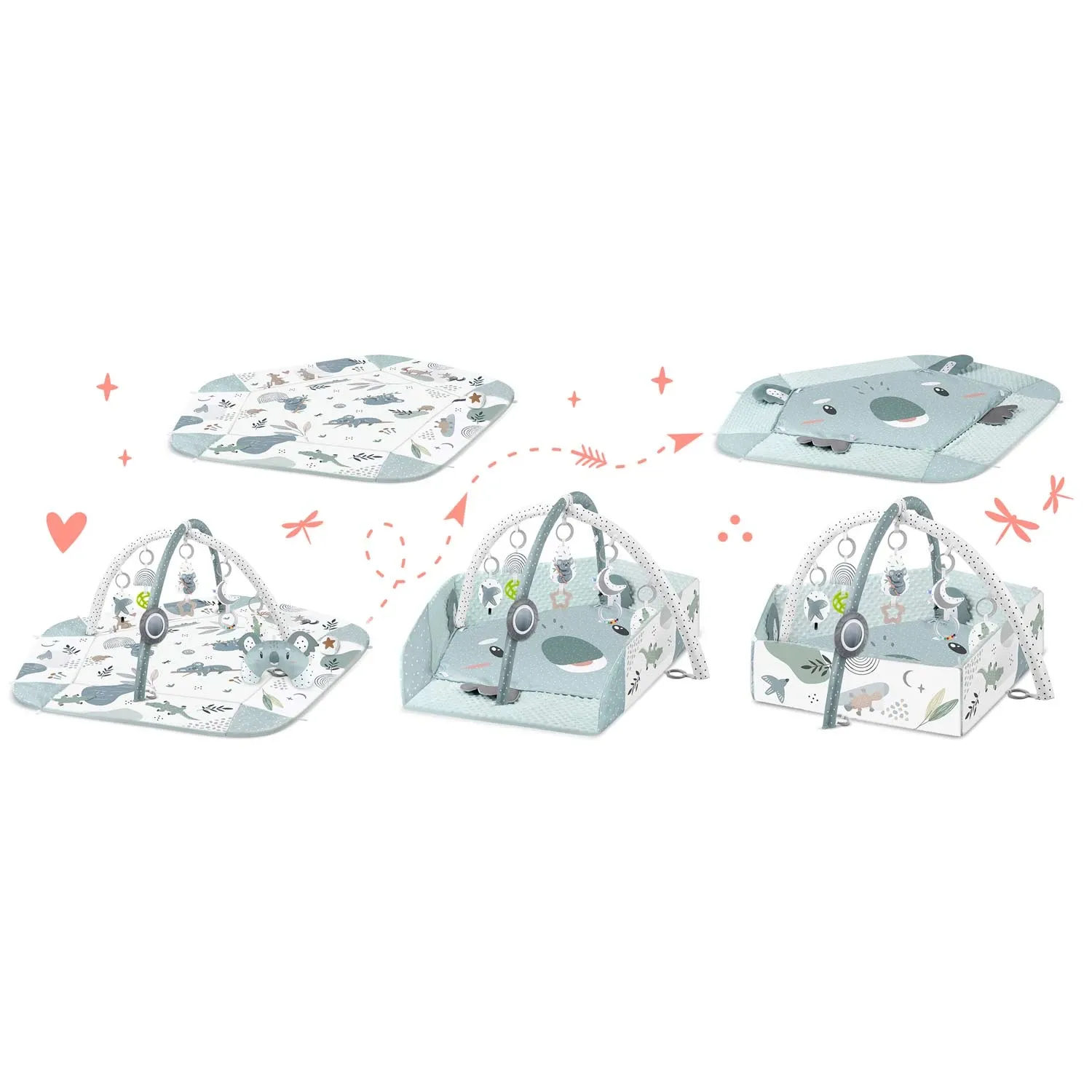 Interaktyvus edukacinis kilimėlis 136 x 136 cm Koala Nukido - nuotrauka 1