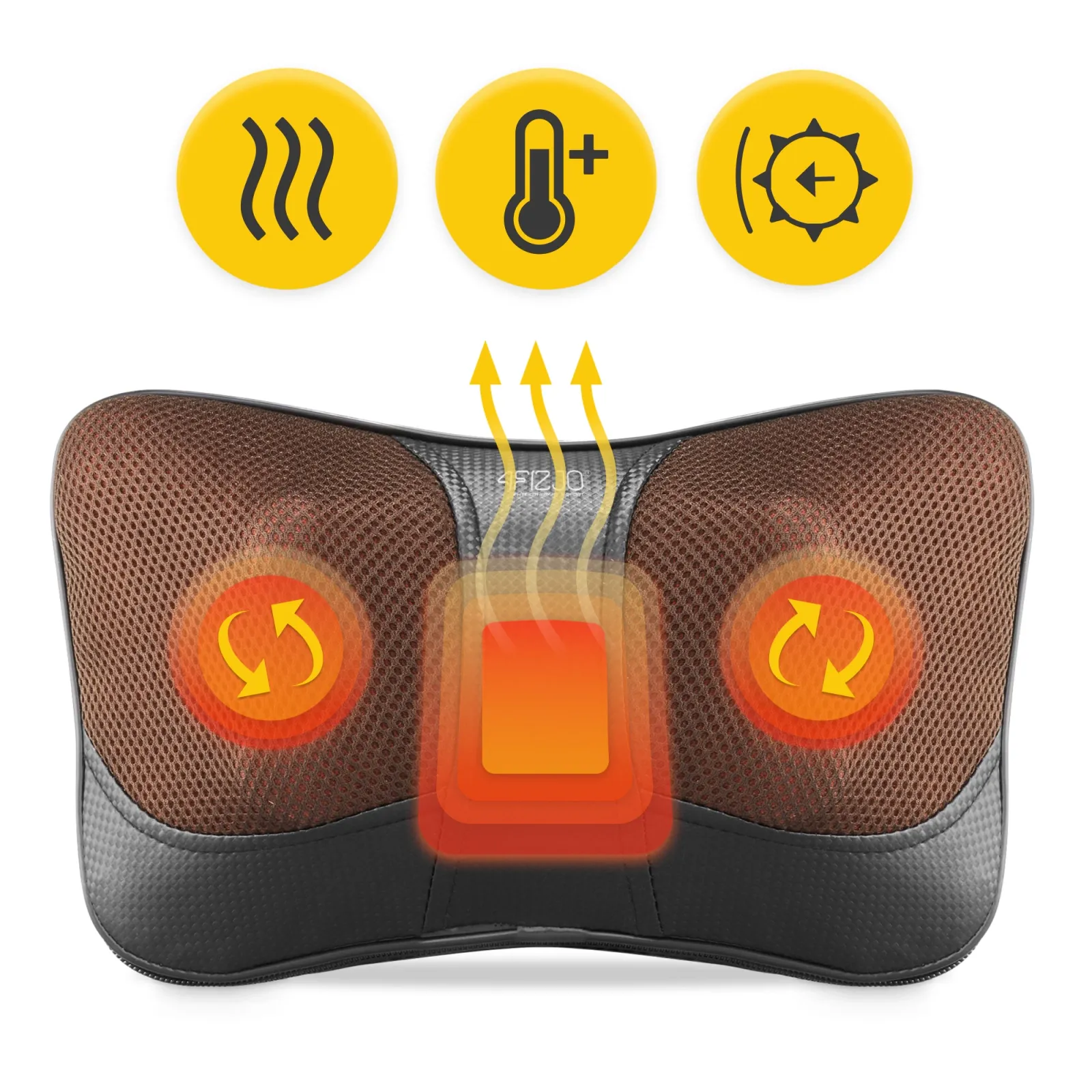 SHIATSU ULTRA+ masažinė pagalvėlė ruda