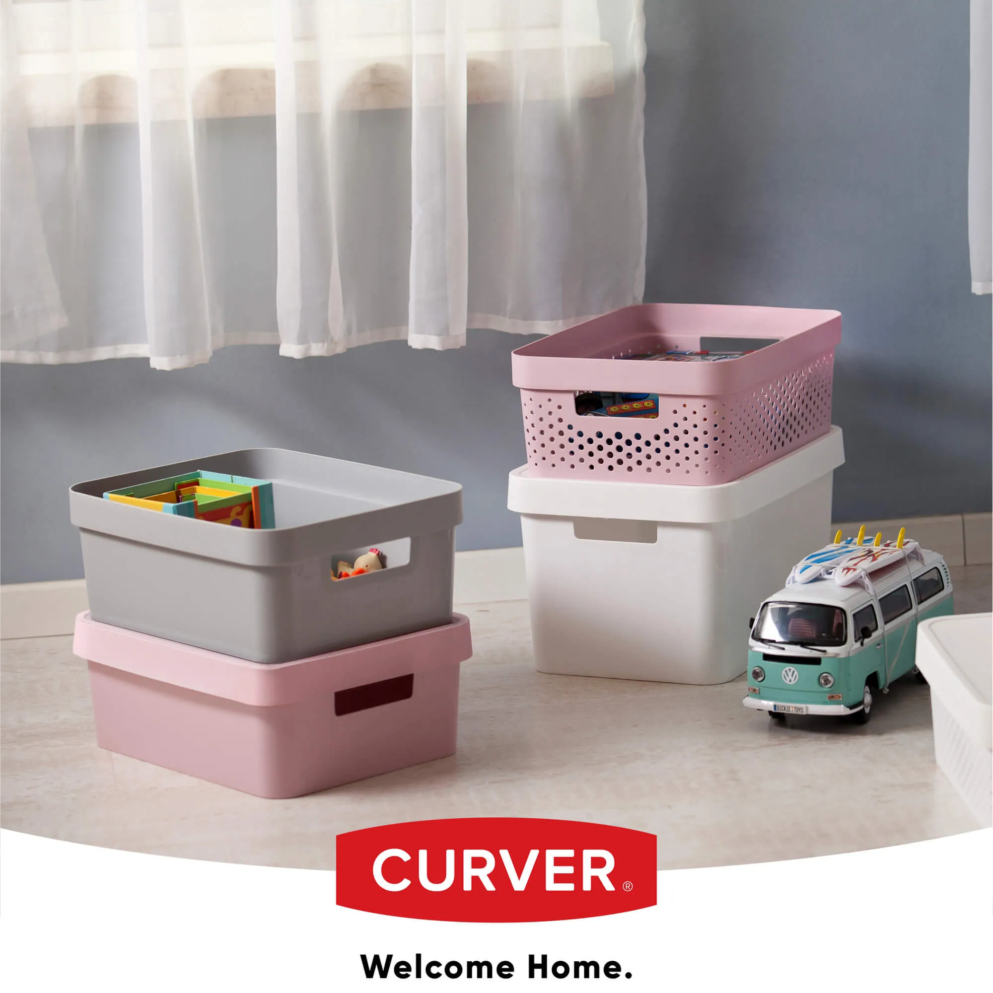 „Infinity Curver“ 4,5 l ažūrinis indas su dangteliu, rožinis