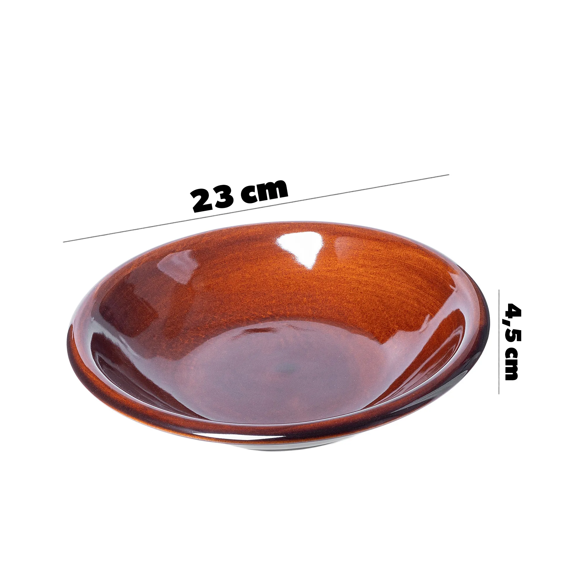 Olympia gilios akmens masės lėkštės 23 cm, 4 vnt.